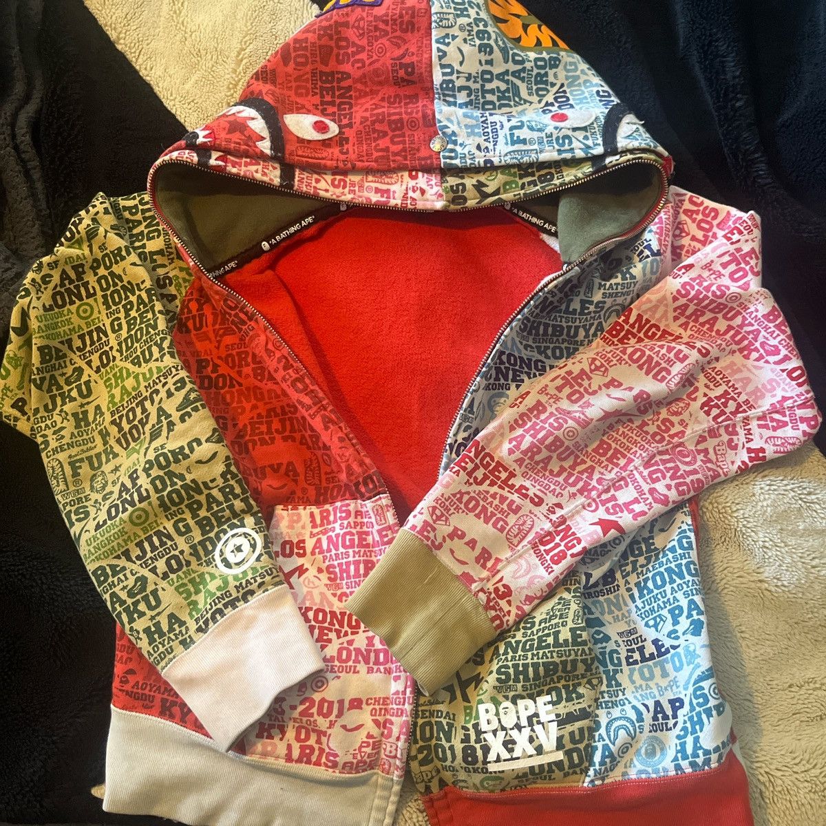 Bape Mutli color xxv a bathing ape hoodie double hooded Size US S / EU 44-46 / 1 - 1 Thumbnail