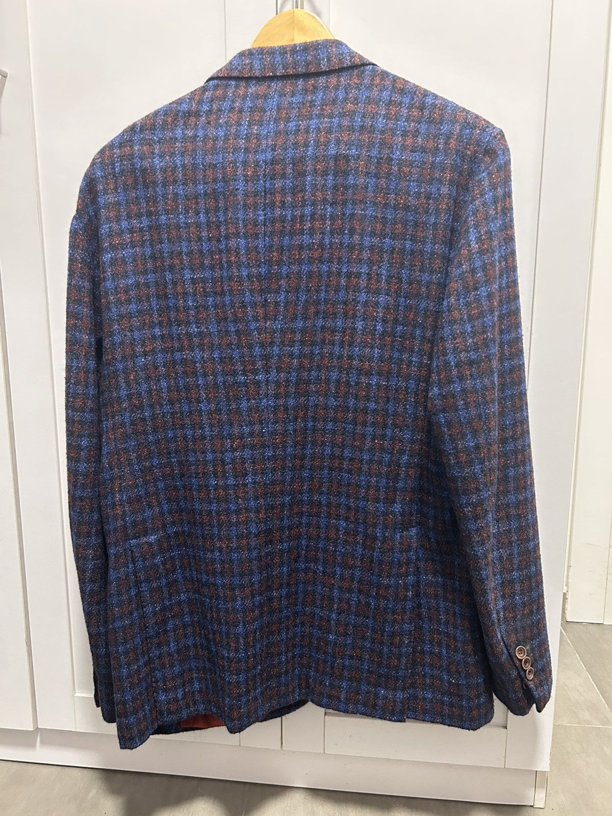 SARTORIO Sartorio Napoli Mens Dark Blue Wool Blazer Size 52 Size 52R - 2 Thumbnail