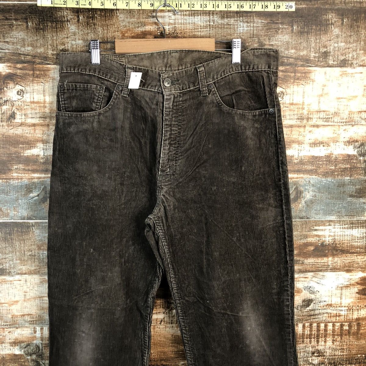 Levi's DL 502 Levis Brown Corduroy vintage Pants #C116 Size US 36 / EU 52 - 4 Thumbnail