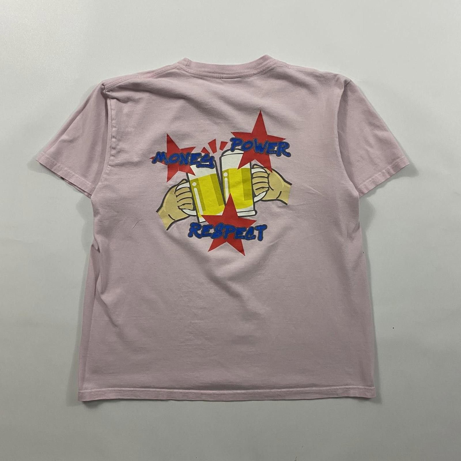 Supreme Supreme Money Power Respect Pink Tee Size US M / EU 48-50 / 2 - 1 Thumbnail