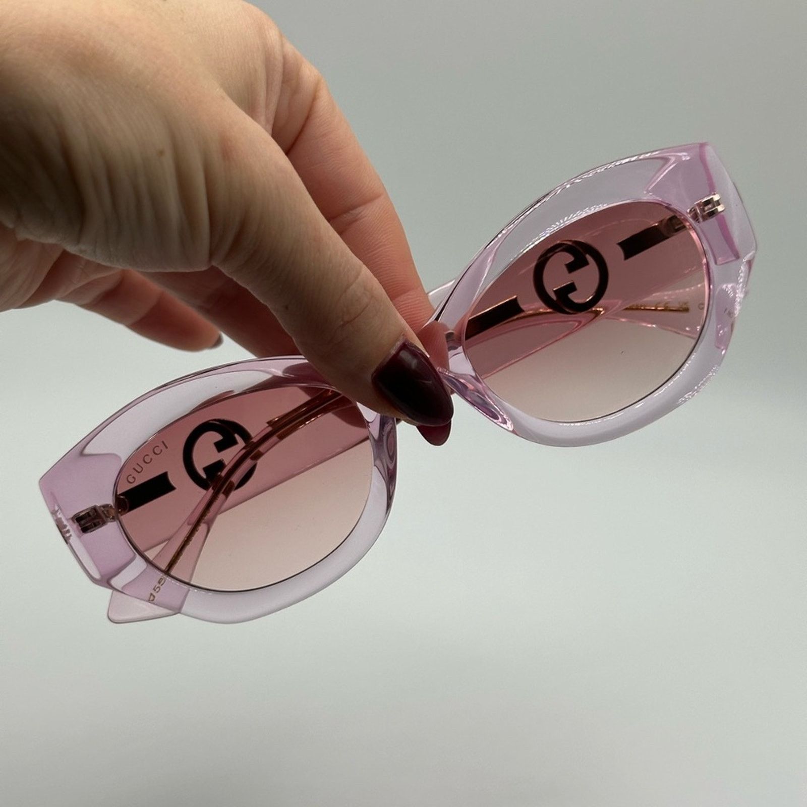 Gucci NEW Gucci Sunglasses GG1553S 003 Pink Red Women Authentic Size ONE SIZE - 7 Thumbnail