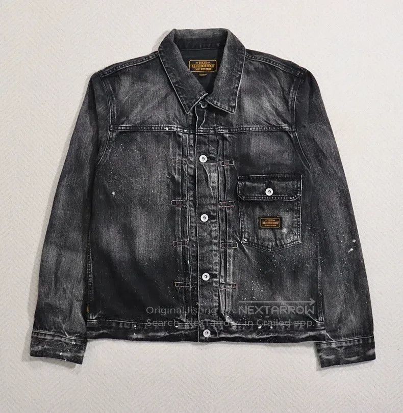 Neighborhood Neighborhood Denim Jacket, Outerwear, King of Denim, Size Size US M / EU 48-50 / 2 - 2 Thumbnail