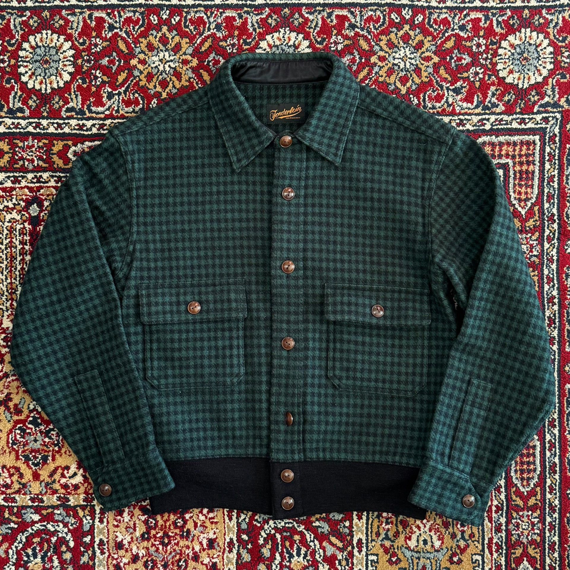 Vintage Wool Houndstooth Lumberjack Jacket Size US S / EU 44-46 / 1 - 1 Thumbnail