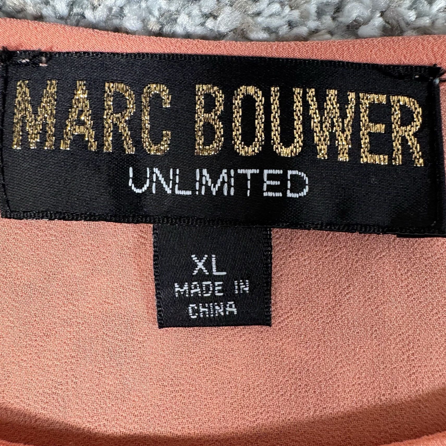 Vintage Marc Bouwer Blouse XL Peach Flutter Sleeve Scoop Neck Ruffle Fairycore Boho Dressy Casual Women Mens? Size XL / US 12-14 / IT 48-50 - 4 Thumbnail