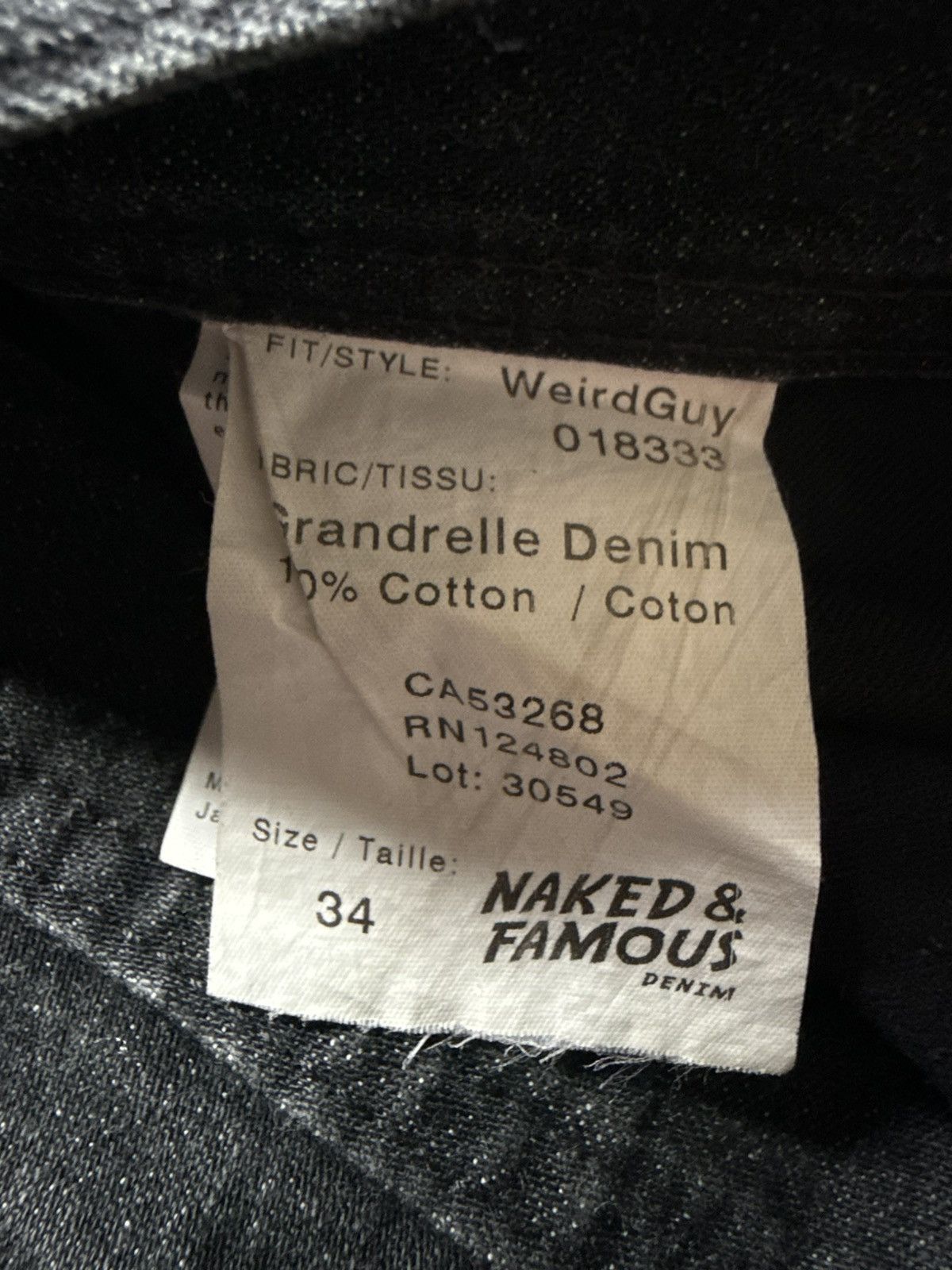 Naked & Famous Vintage Naked And Famous Weird Guy Grandrelle Denim Pants Size US 34 / EU 50 - 16 Thumbnail
