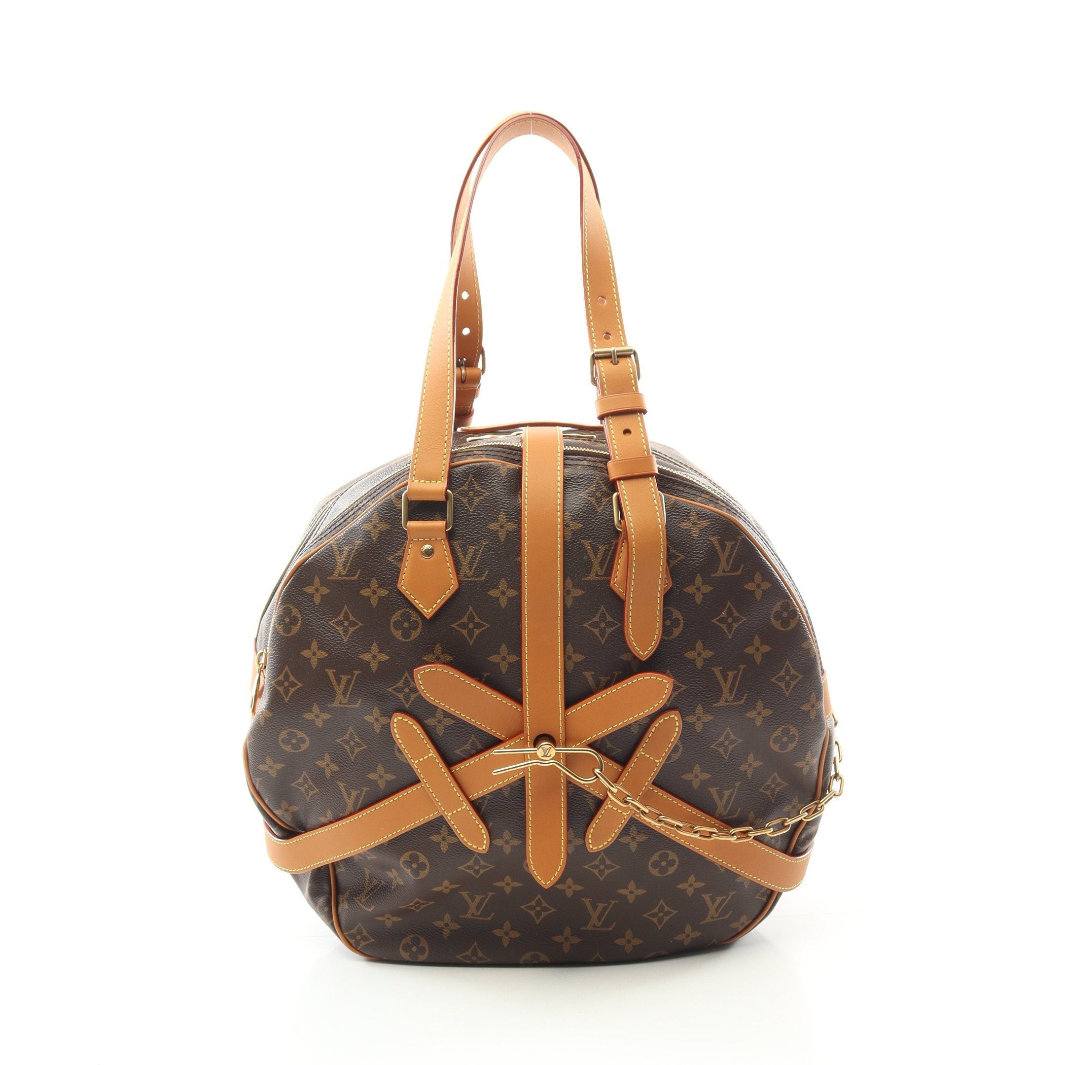 Louis Vuitton Louis Vuitton Soft Hat Trunk Monogram Boston Bag Leather Brown Size ONE SIZE - 1 Thumbnail