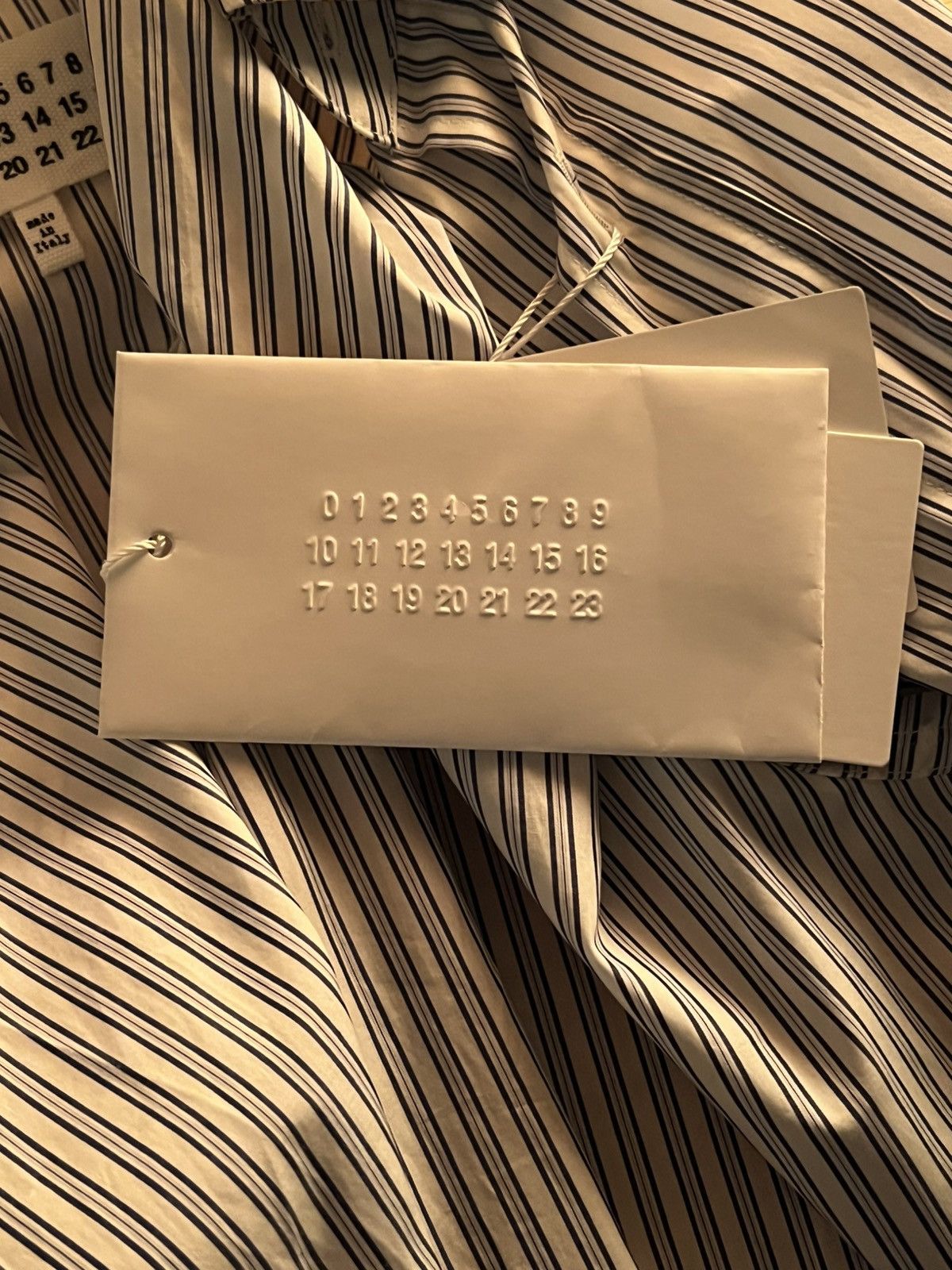 Maison Margiela Maison Margiela Striped Buttoned Shirt Size US S / EU 44-46 / 1 - 8 Thumbnail