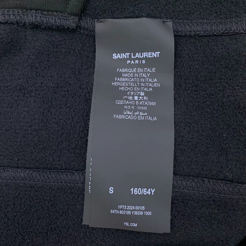 Saint Laurent Paris Saint Laurent Black Cotton Casual Pants-2506 Size 22" - 8 Thumbnail