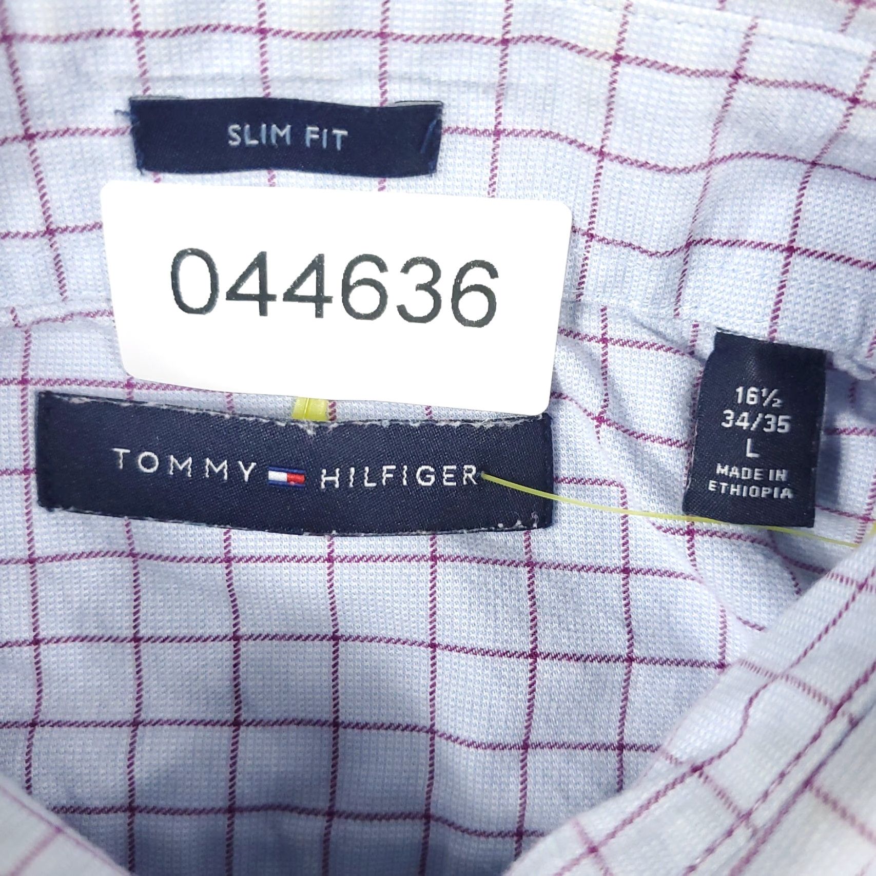 Tommy Hilfiger Tommy Hilfiger Button-Up Shirt Mens Large Blue Check Long Sleeve Casual Modern Size US L / EU 52-54 / 3 - 6 Thumbnail