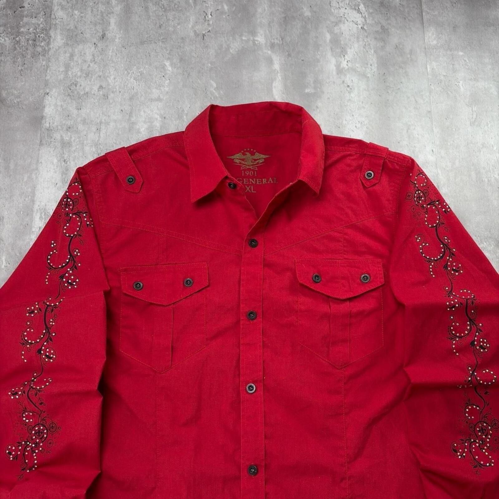 Other Y2K El General Grunge Cross Long Sleeve Button Up Shirt Size US XL / EU 56 / 4 - 3 Thumbnail