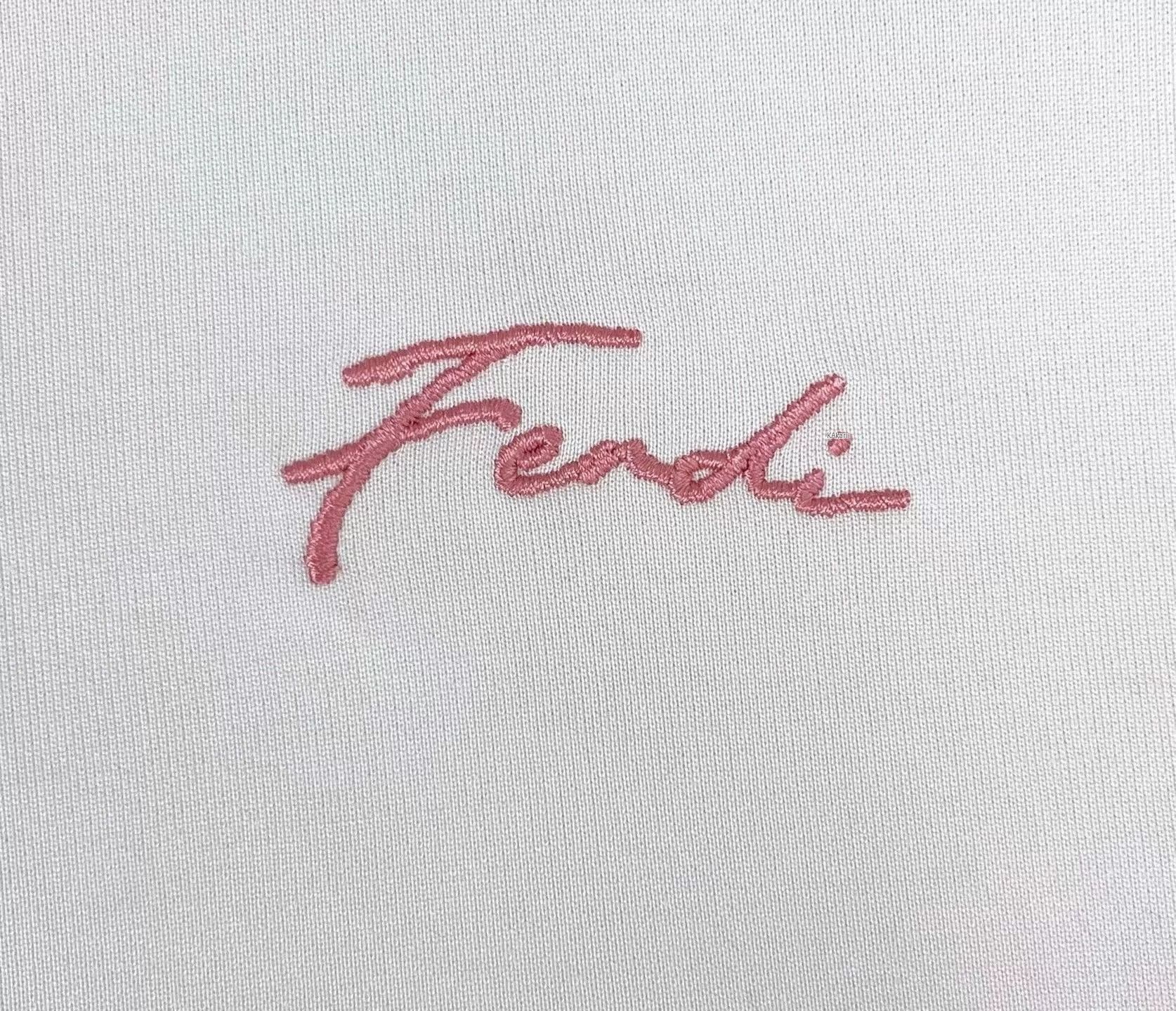 Fendi Fendi Constellation White Striped Logo Zip Tee Size US M / EU 48-50 / 2 - 4 Thumbnail
