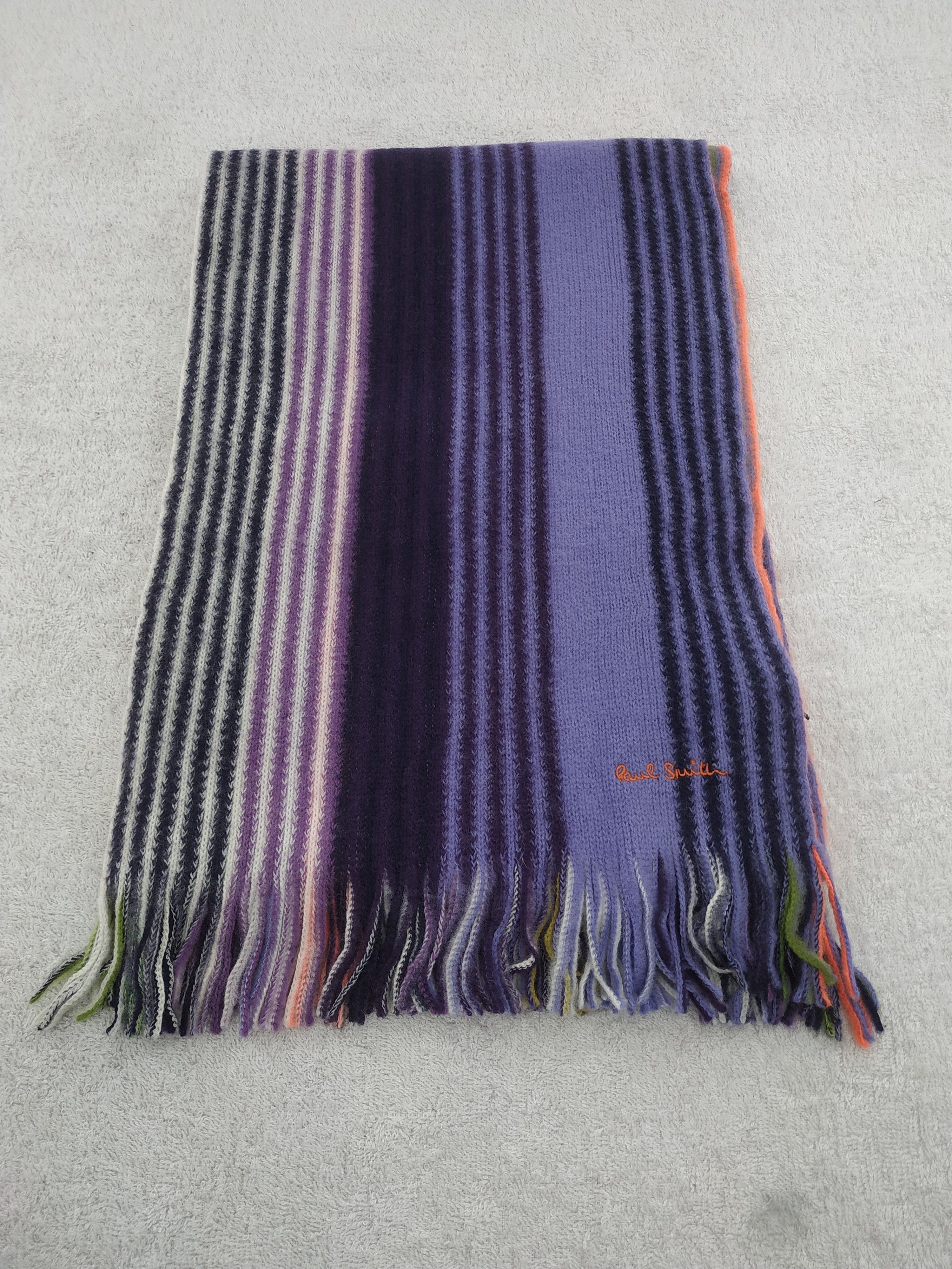 Paul Smith × Vintage Paul Smith Scarf / Muffler / Neckwear - WW818 Size ONE SIZE - 2 Thumbnail