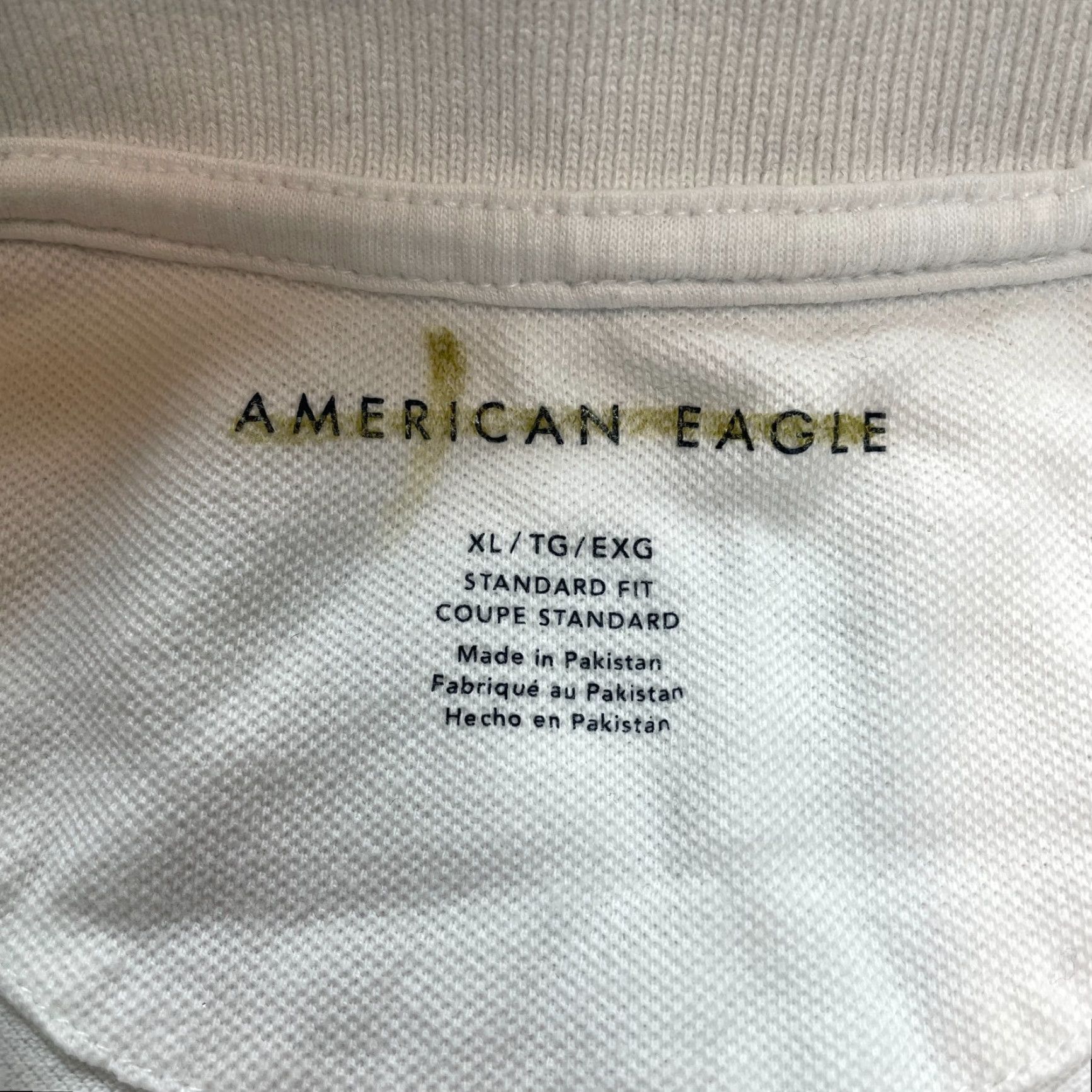 American Eagle Outfitters American Eagle Outfitters Polo Shirt Mens XL White Blue Colorblock Golf Rugby Standard Fit Size US XL / EU 56 / 4 - 2 Thumbnail