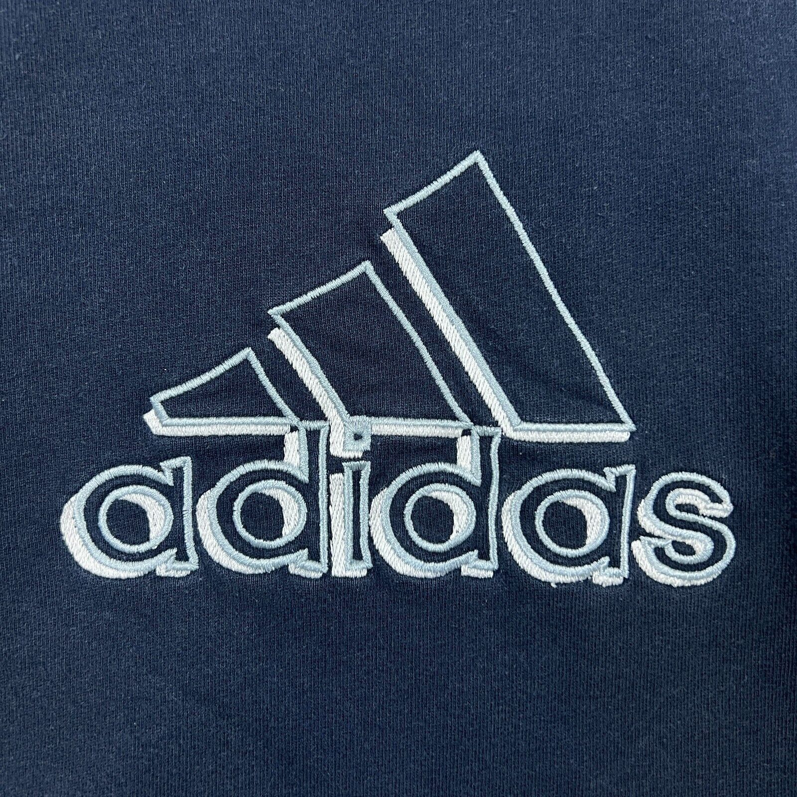 Adidas × Vintage Adidas Sweatshirt Medium Stripe Spell Out Pullover Crewneck Size US M / EU 48-50 / 2 - 2 Thumbnail