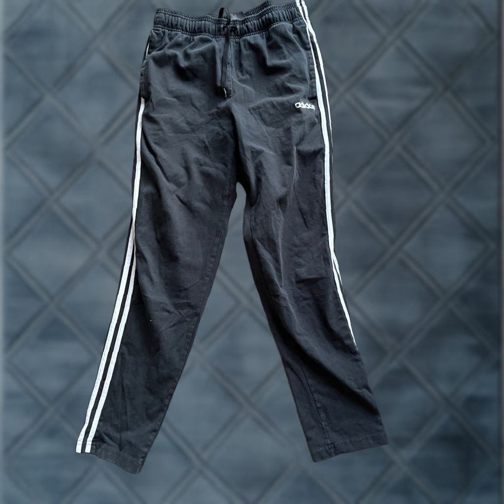 Adidas adidas Essentials 3-Stripes Sweatpants Activewear Black Medium Mens Size US 31 - 1 Thumbnail