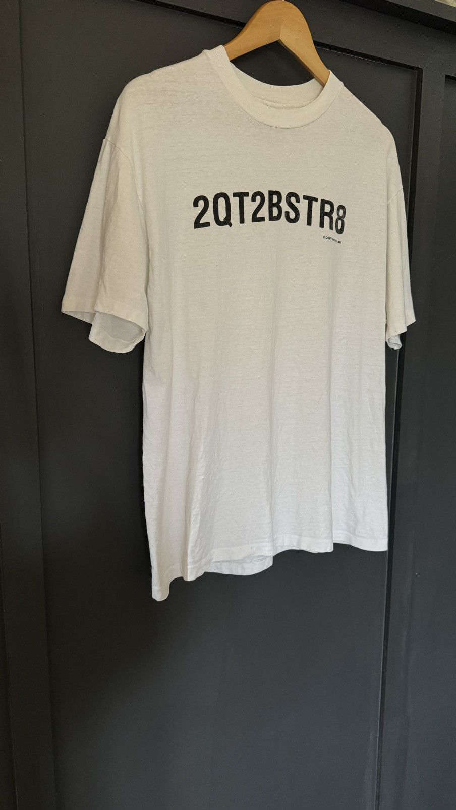Designer × Vintage 1991 Dont Panic 2QT2BSTR8 vintage white t-shirt Size US L / EU 52-54 / 3 - 3 Thumbnail