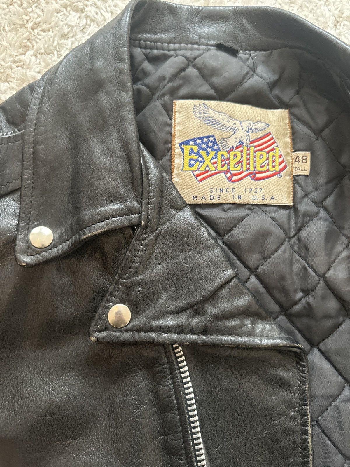 Vintage Vintage Excelled Motorcycle Leather Jacket Size US XL / EU 56 / 4 - 6 Thumbnail