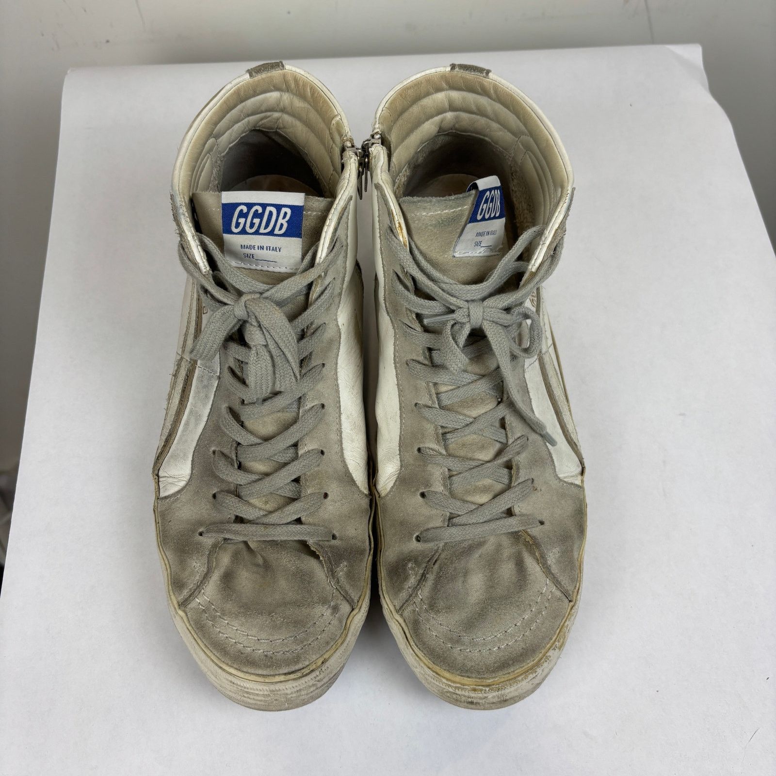 Golden Goose Golden Goose GGDB Slide High Top Leather Sneakers Men's 43 Size US 10 / EU 43 - 6 Thumbnail