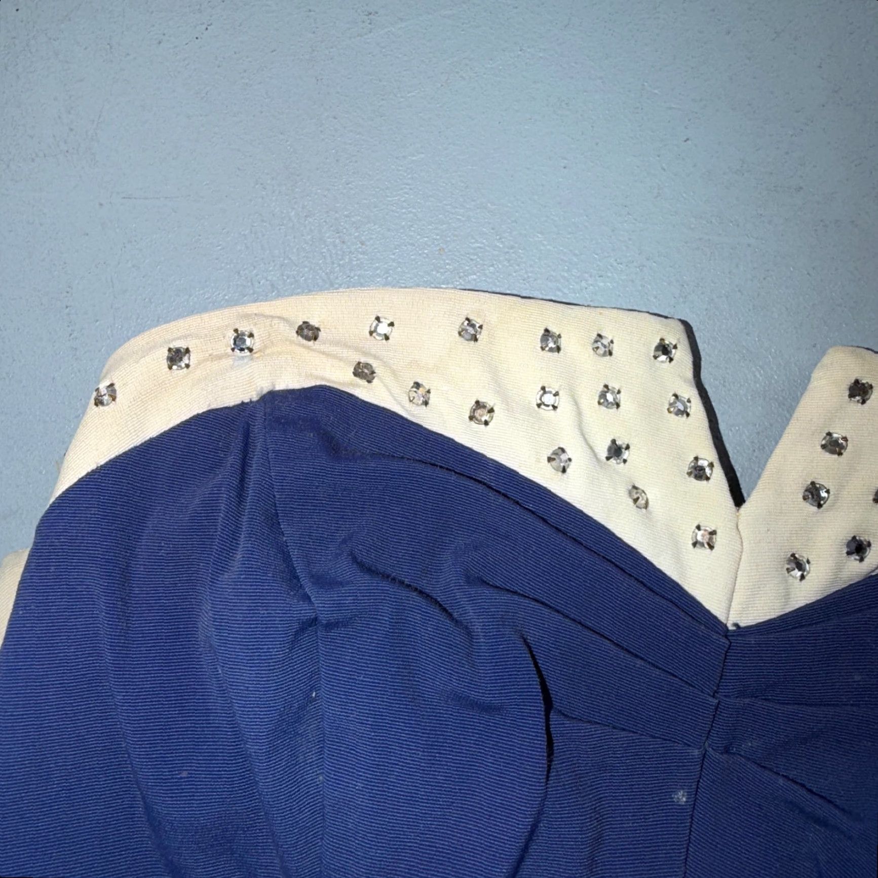 Vintage VINTAGE Alix Miami Rhinestone 1950s Swimsuit Hollywood Swim Wear Blu Size S / US 4 / IT 40 - 2 Thumbnail