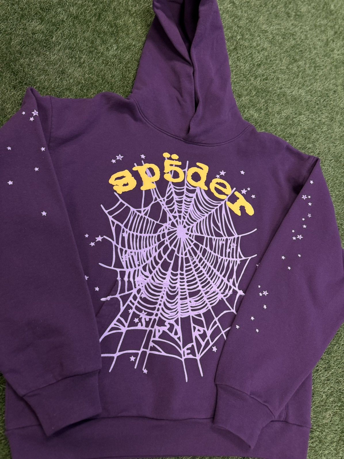 Sp5der Sp5der Worldwide Purple Yellow Hoodie Size L (NEW) Size US L / EU 52-54 / 3 - 4 Thumbnail