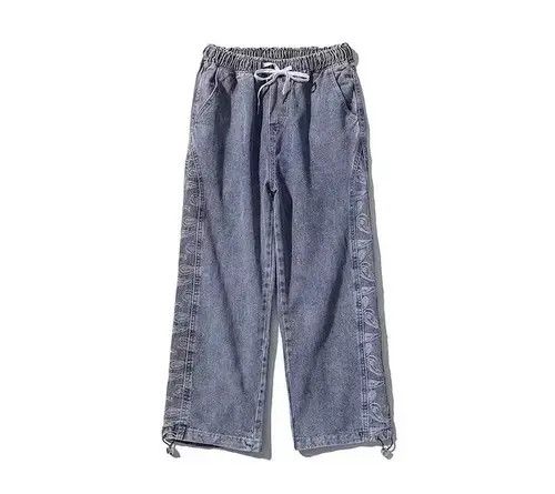 Jean 21SS Indigo Union Japan Bandana Paisley Side Denim Pants Size US 32 / EU 48 - 2 Thumbnail