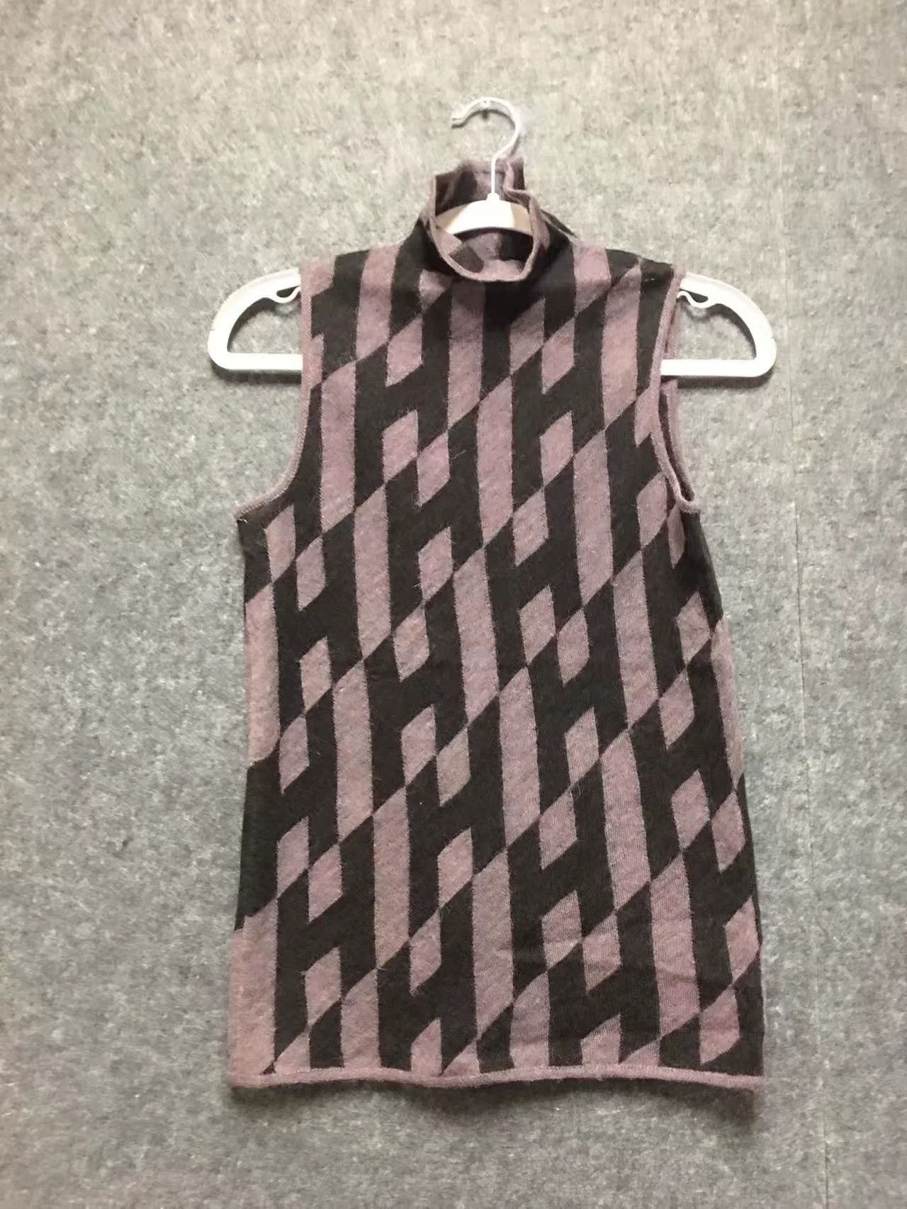 Hermes Hermes Argyle Sleeveless Knit Vest Size US S / EU 44-46 / 1 - 1 Thumbnail