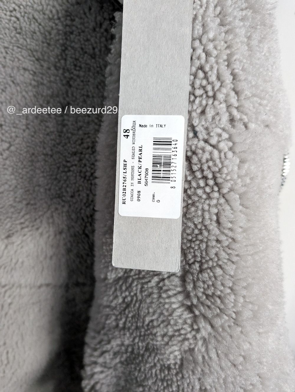 Rick Owens *NEW* SHEARLING LEATHER FULL ZIP SEALED WINDBREAKER JACKET Size US M / EU 48-50 / 2 - 14 Thumbnail