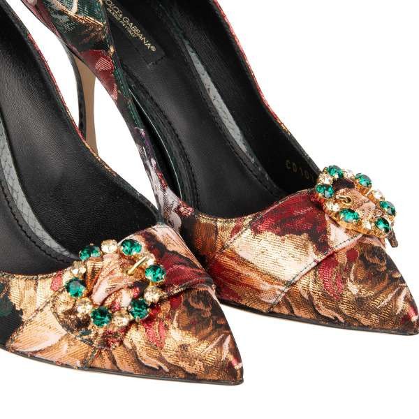 Dolce & Gabbana o1y0925 Stiletto Heel Pumps in Multicolor Size US 6 / IT 36 - 4 Thumbnail