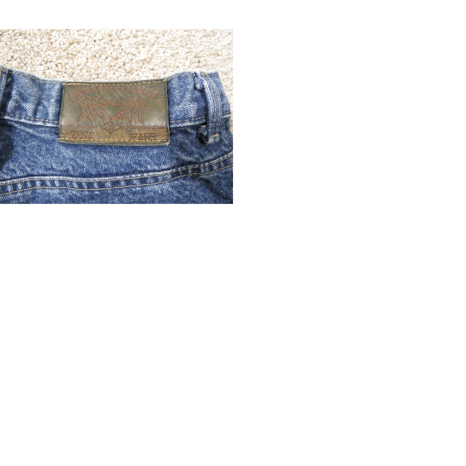 Vintage VINTAGE ZENA Jeans Women 11 28x28 High Waisted Tapered 100% Cotton Blue Denim 28 Inseam Medium Wash 80s Retro Womens Jeans Size 32" / US 10 / IT 46 - 10 Thumbnail