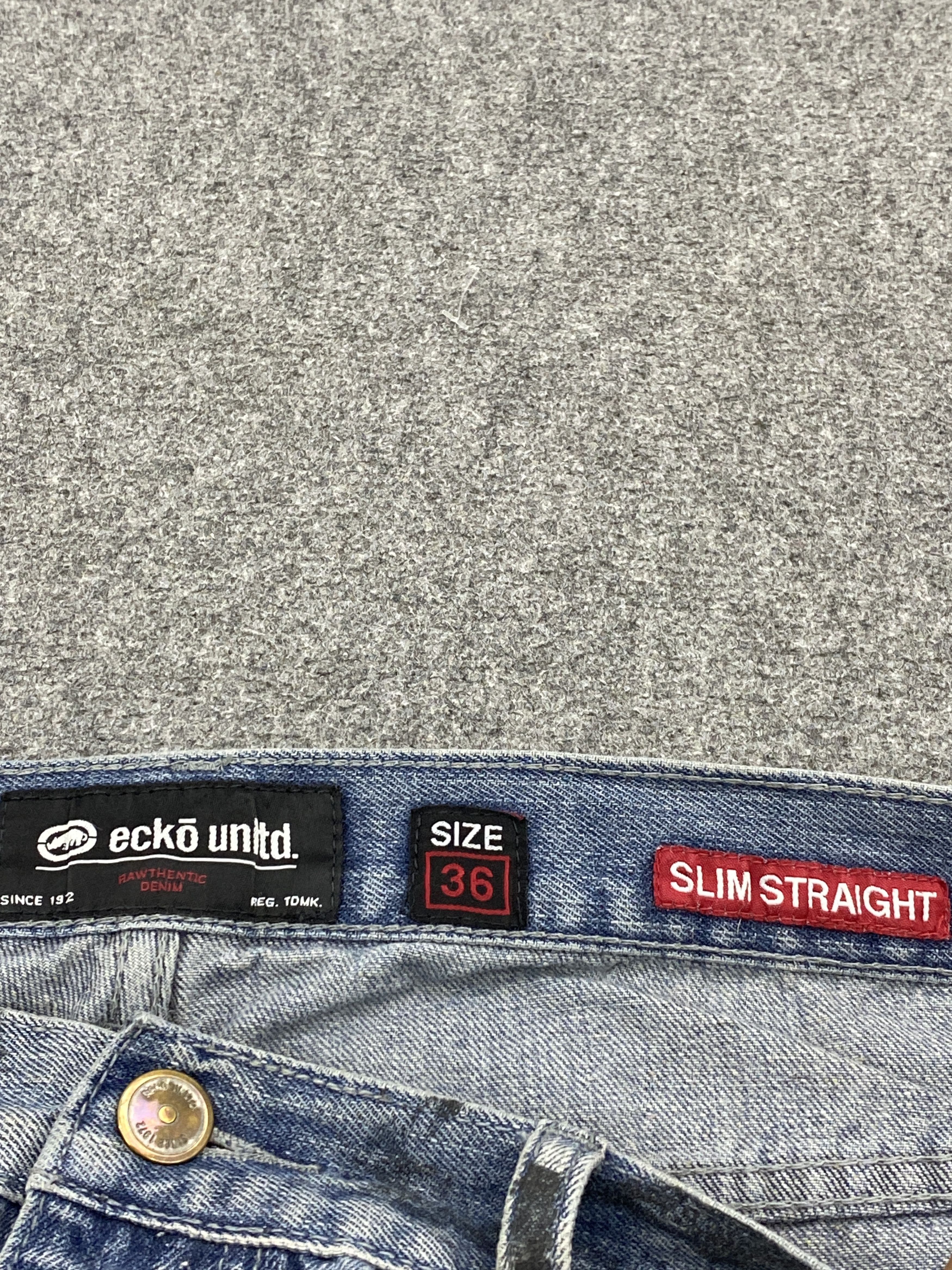 Ecko Unltd. Vintage Ecko Unltd Faded Blue Jeans DP2696 Size US 35 - 8 Thumbnail