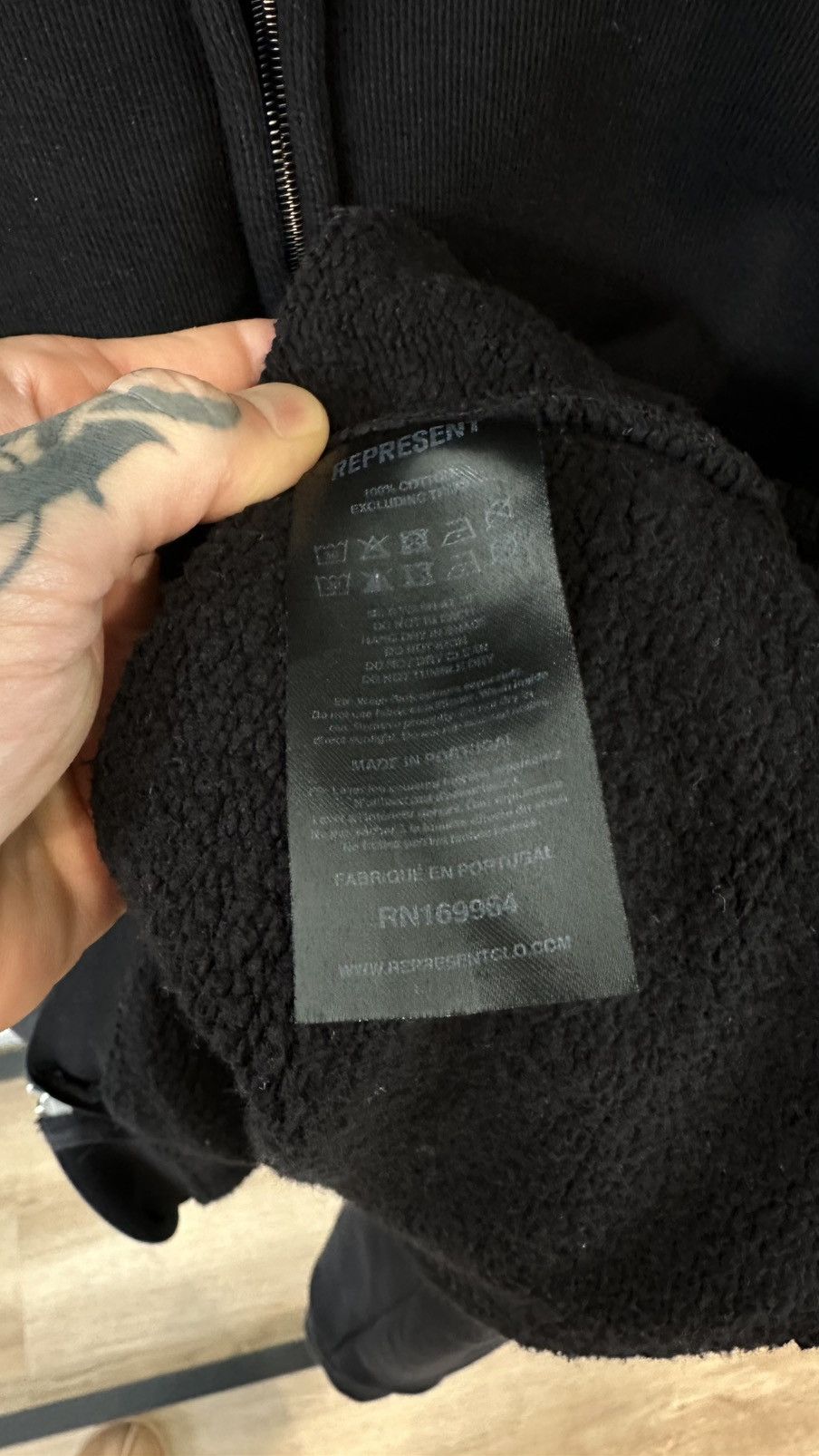 Represent Clo. Initial Oversized Zip Hoodie Size US S / EU 44-46 / 1 - 11 Thumbnail