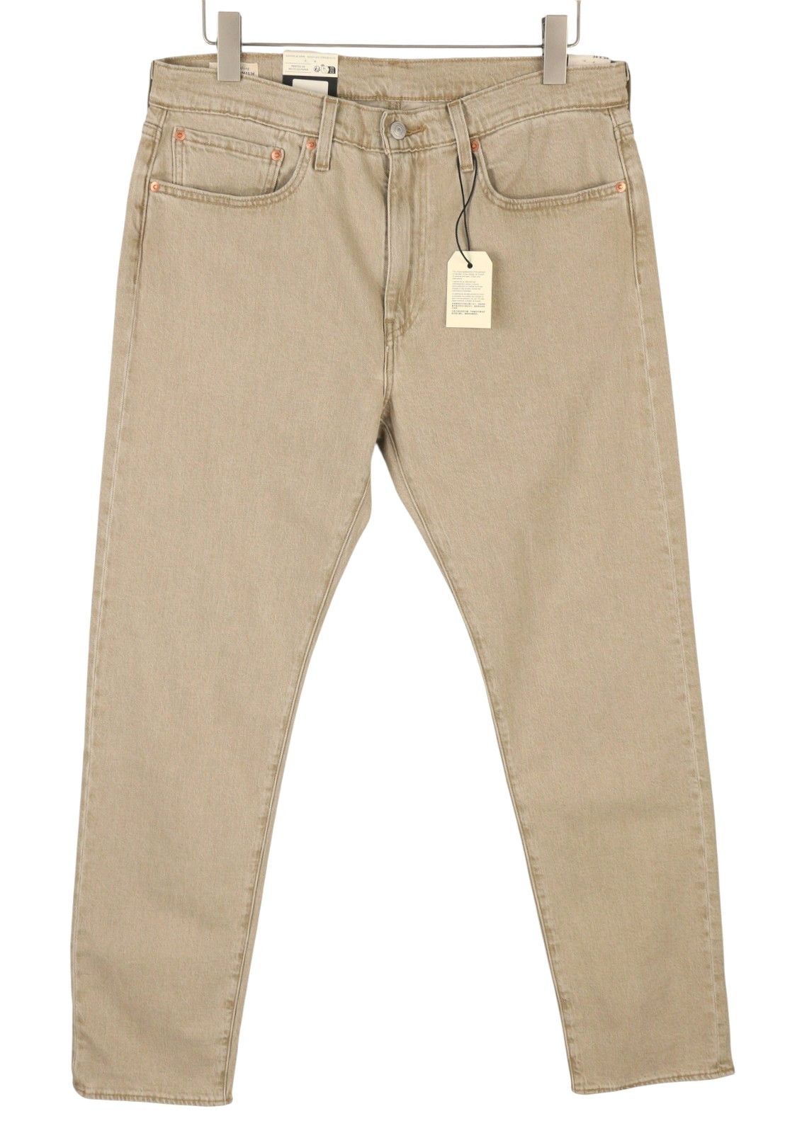 Levi's 502 W34/L34 Beige Big E Taper Zip Jeans 87079 Size US 34 / EU 50 - 1 Thumbnail
