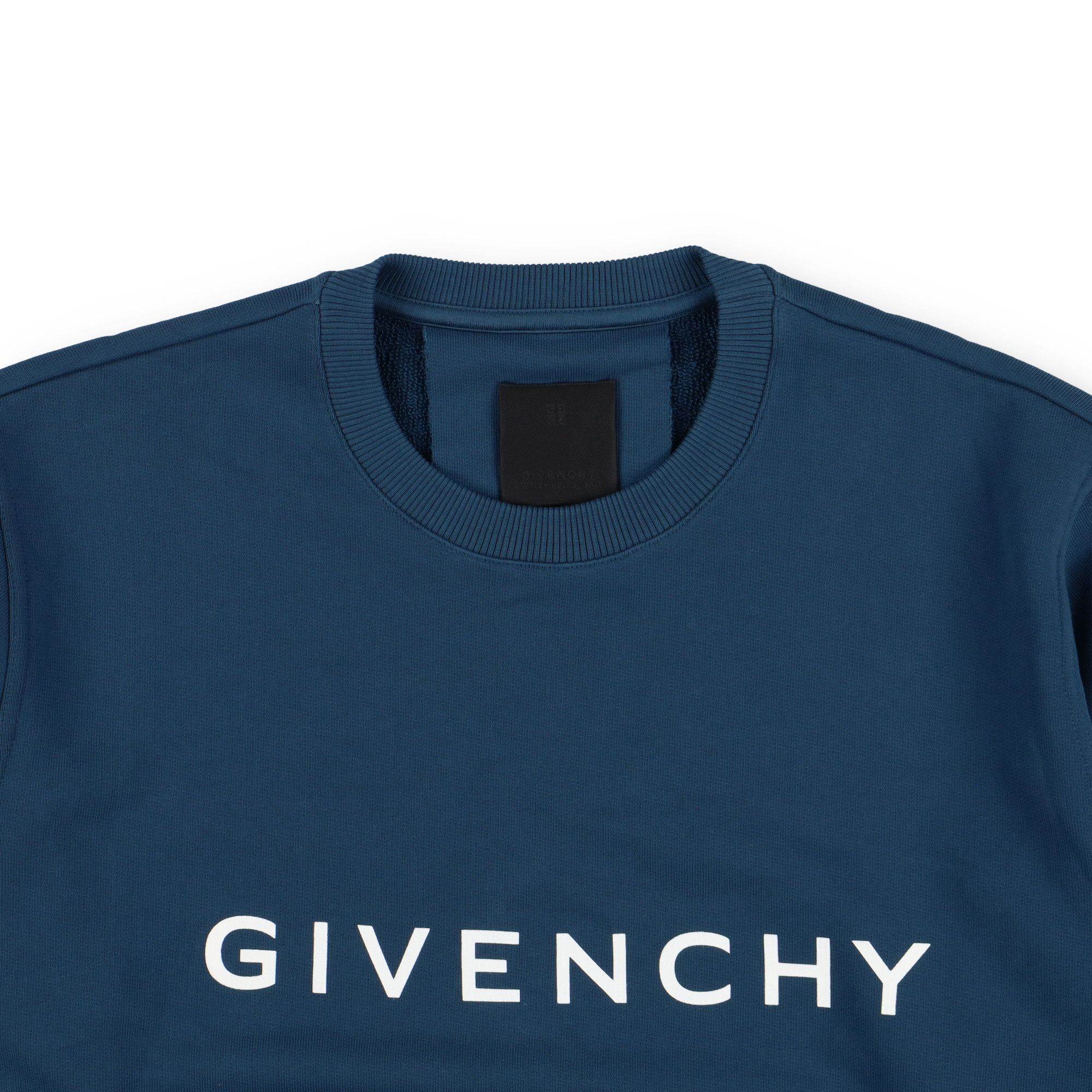 Givenchy Petrol Blue Archetype Logo Sweatshirt Size US M / EU 48-50 / 2 - 5 Thumbnail