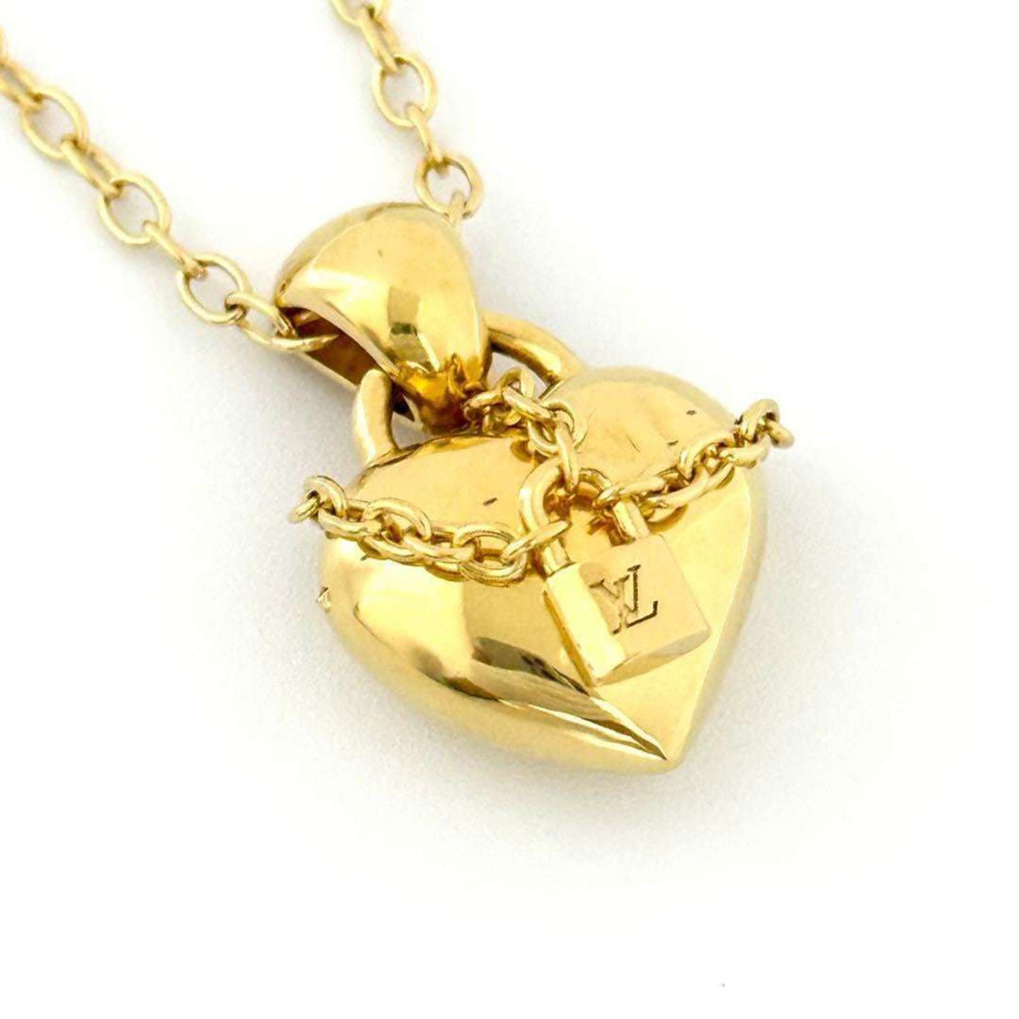 Louis Vuitton Louis Vuitton Women's Love Lock Pendant Necklace Heart Size ONE SIZE - 1 Thumbnail