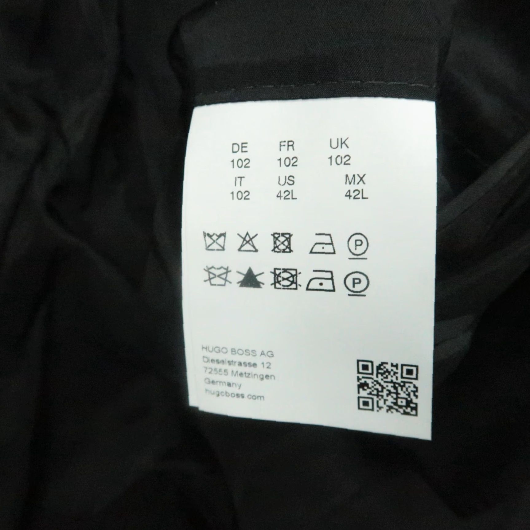 Hugo Boss HUGO BOSS Blazer Men 42 Regular Black Wool Stretch Business Jacket Size 42R - 5 Thumbnail
