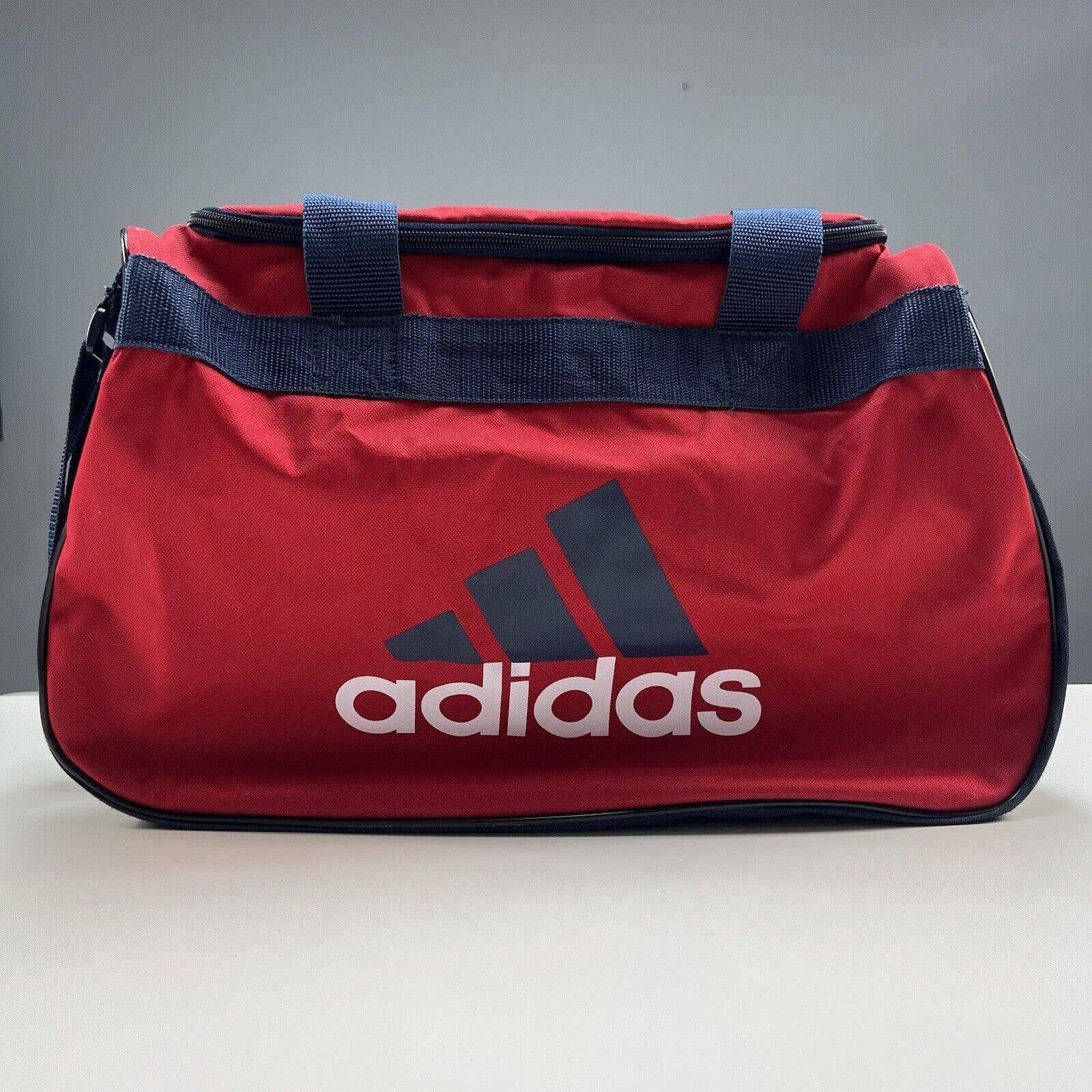 Adidas Adidas Duffle Bag Red Blue Gym Training Grip Shoulder Strap