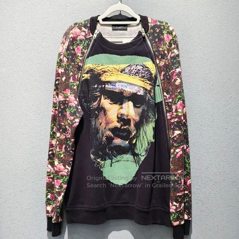 Givenchy Givenchy Floral Pattern Hoodie Size US L / EU 52-54 / 3 - 1 Thumbnail