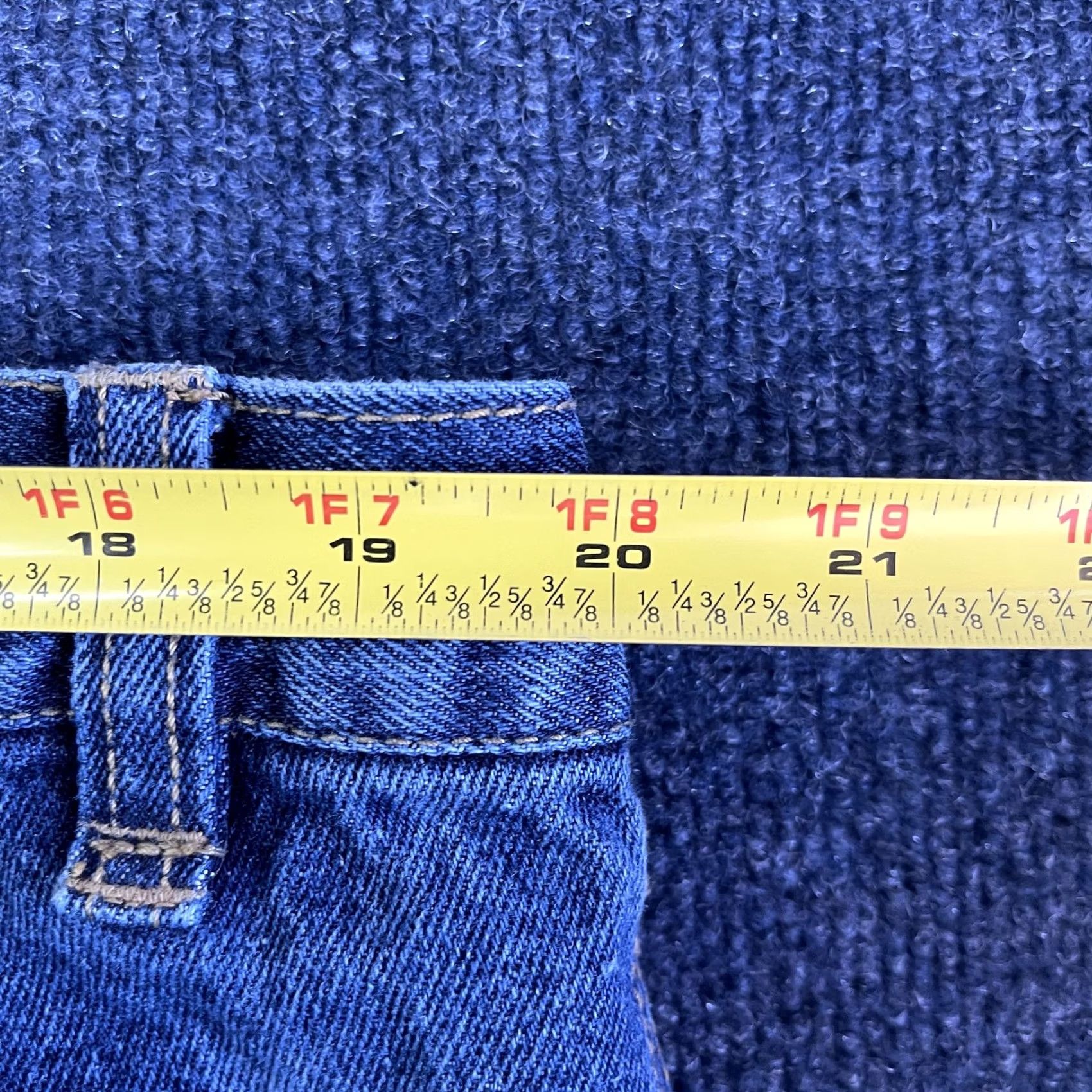 Vintage VINTAGE Sierra Blue Cargo Shorts Mens 42 Blue Denim Baggy Fit Utility 12" Inseam Size US 42 / EU 58 - 5 Thumbnail