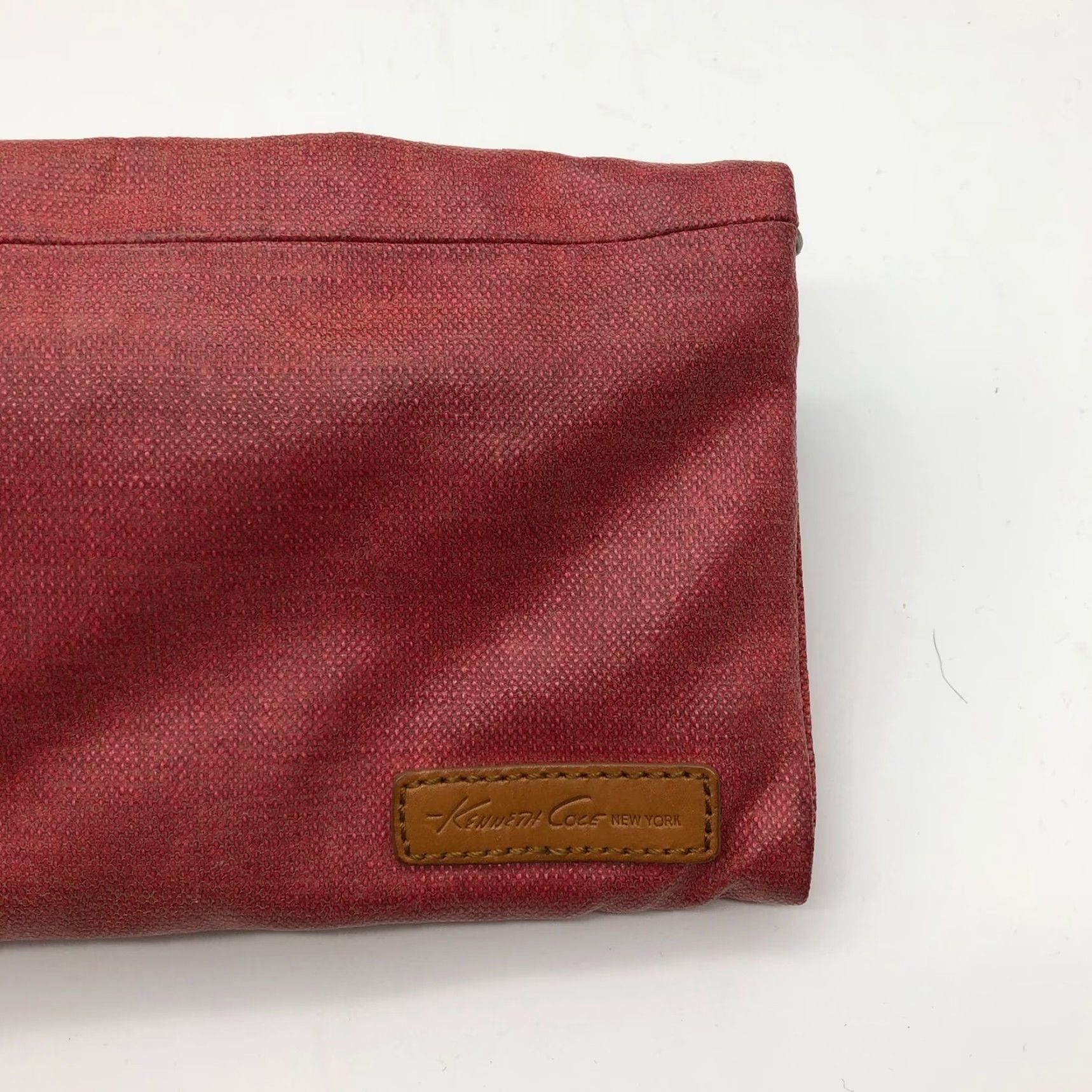 Kenneth Cole KENNETH COLE Crossbody Bag Women's Mini Leather Red Brick Wristlet Chain Purse Size ONE SIZE - 3 Thumbnail