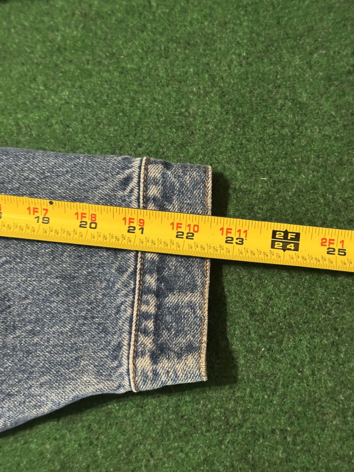 Levi's Vintage Clothing Vintage 90s Levi’s Denim Trucker Orange Tab 22x25 Jacket Size US S / EU 44-46 / 1 - 10 Thumbnail