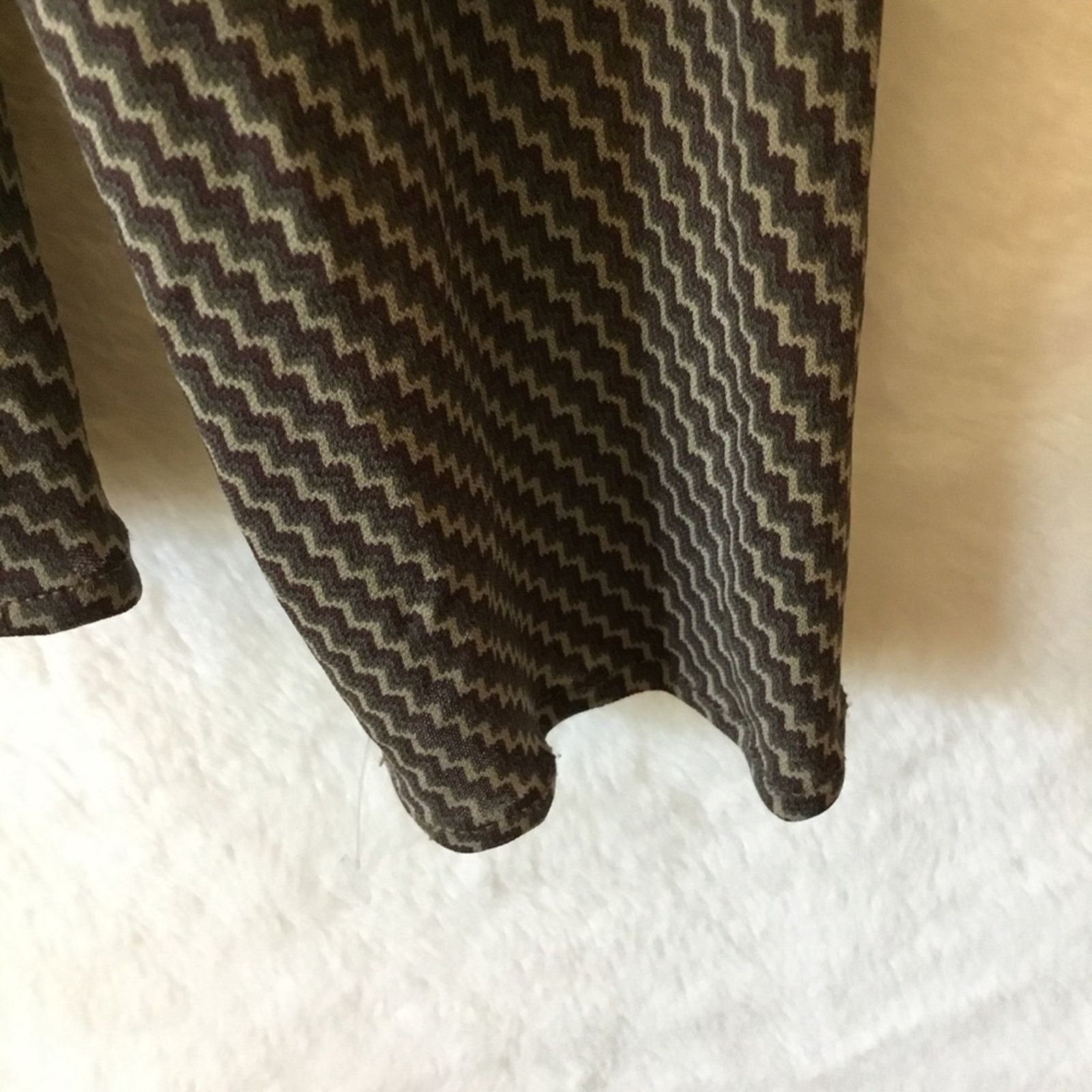 Other Unite! Olive Green Pattern Long Sleeve Top Size M / US 6-8 / IT 42-44 - 5 Thumbnail