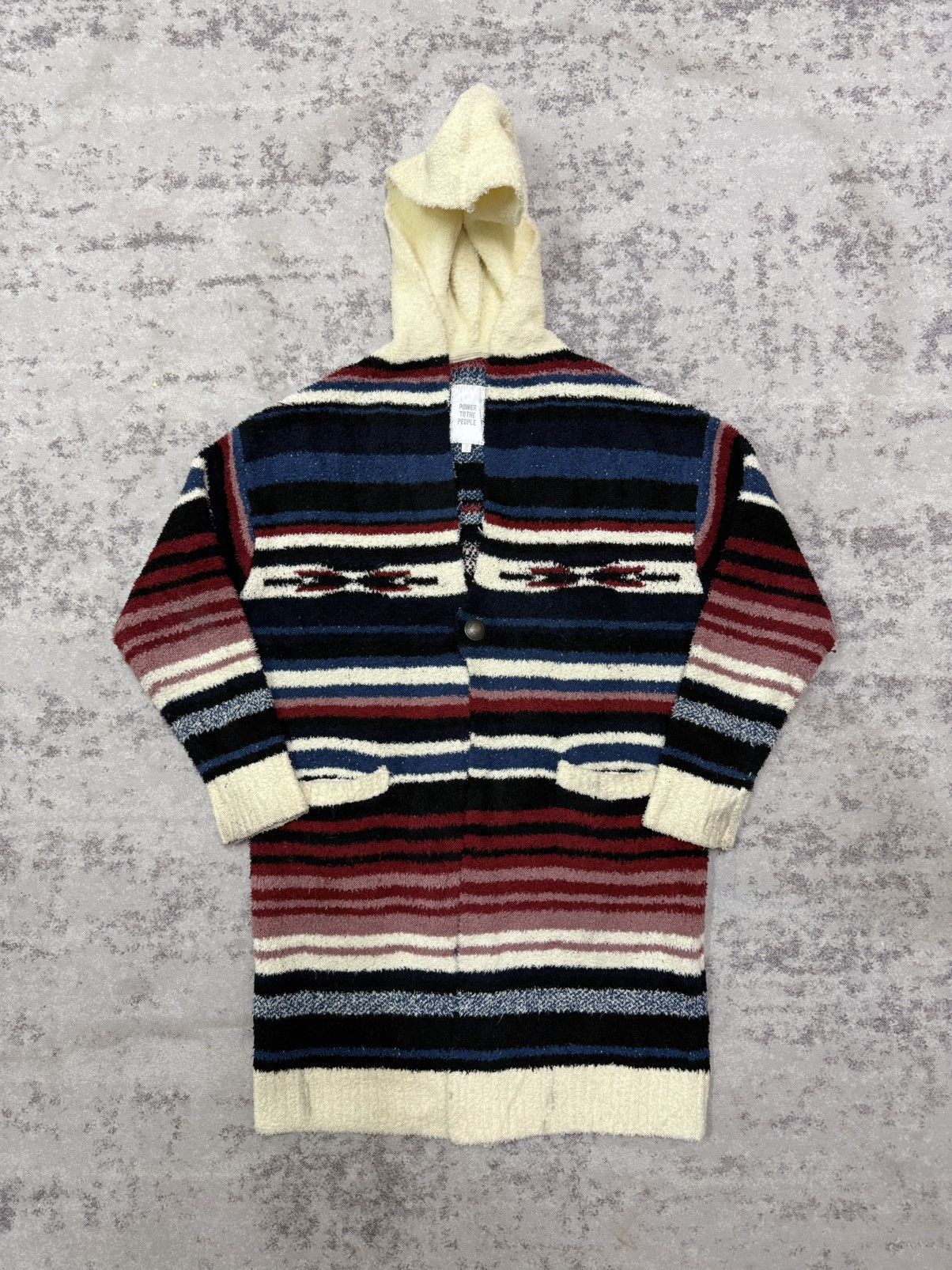 Native Power to the people hoodedcardigan aztec southwest fleece Size M / US 6-8 / IT 42-44 - 3 Thumbnail
