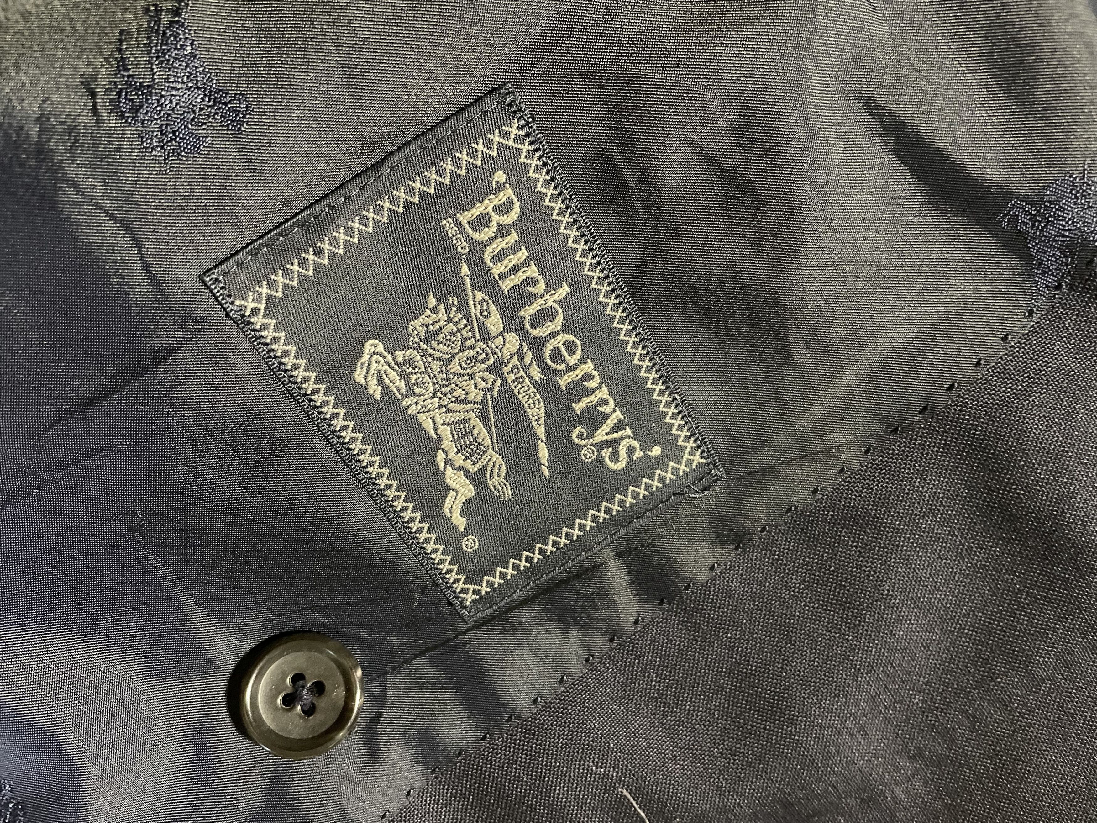 Burberry Vintage Burberry Navy Double Breasted Blazer Size 36S - 3 Thumbnail