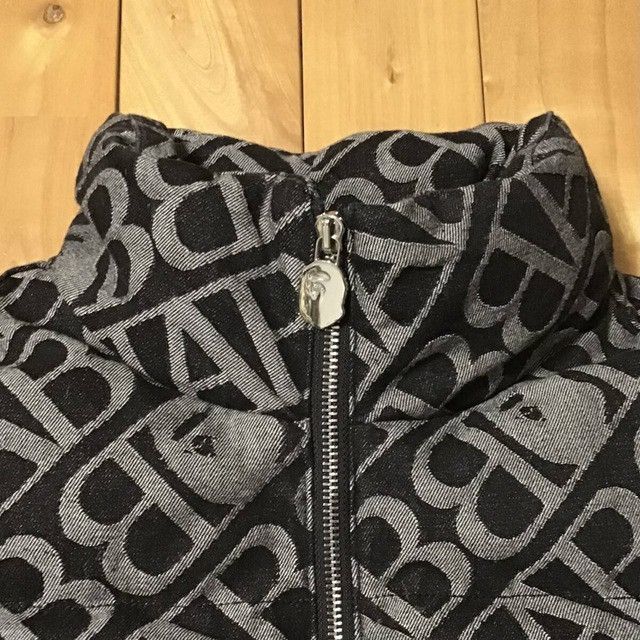 Bape BAPE Denim Monogram Puffer Down Jacket a bathing ape Size US M / EU 48-50 / 2 - 3 Thumbnail