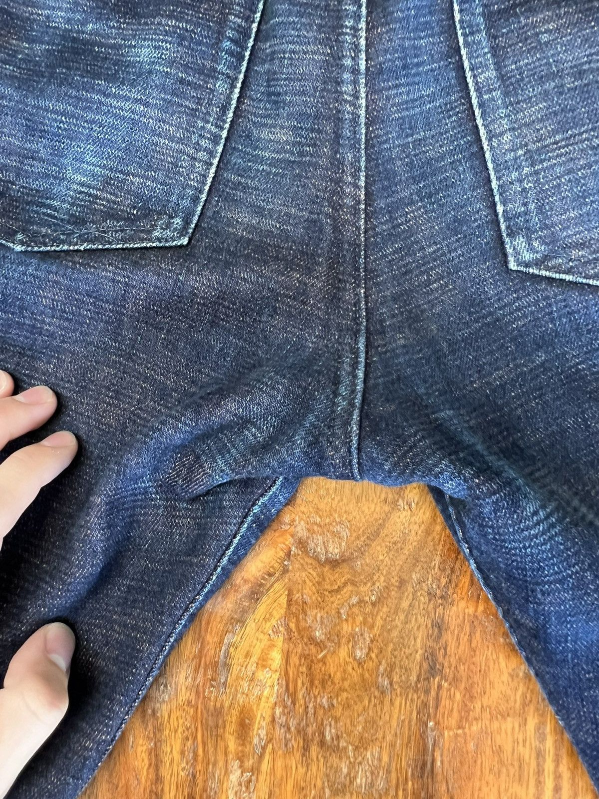 Japan Blue Okayama Denim ODJB019 18OZ. "SIDERITE SLUB" SELVEDGE JEANS Size US 31 - 19 Thumbnail