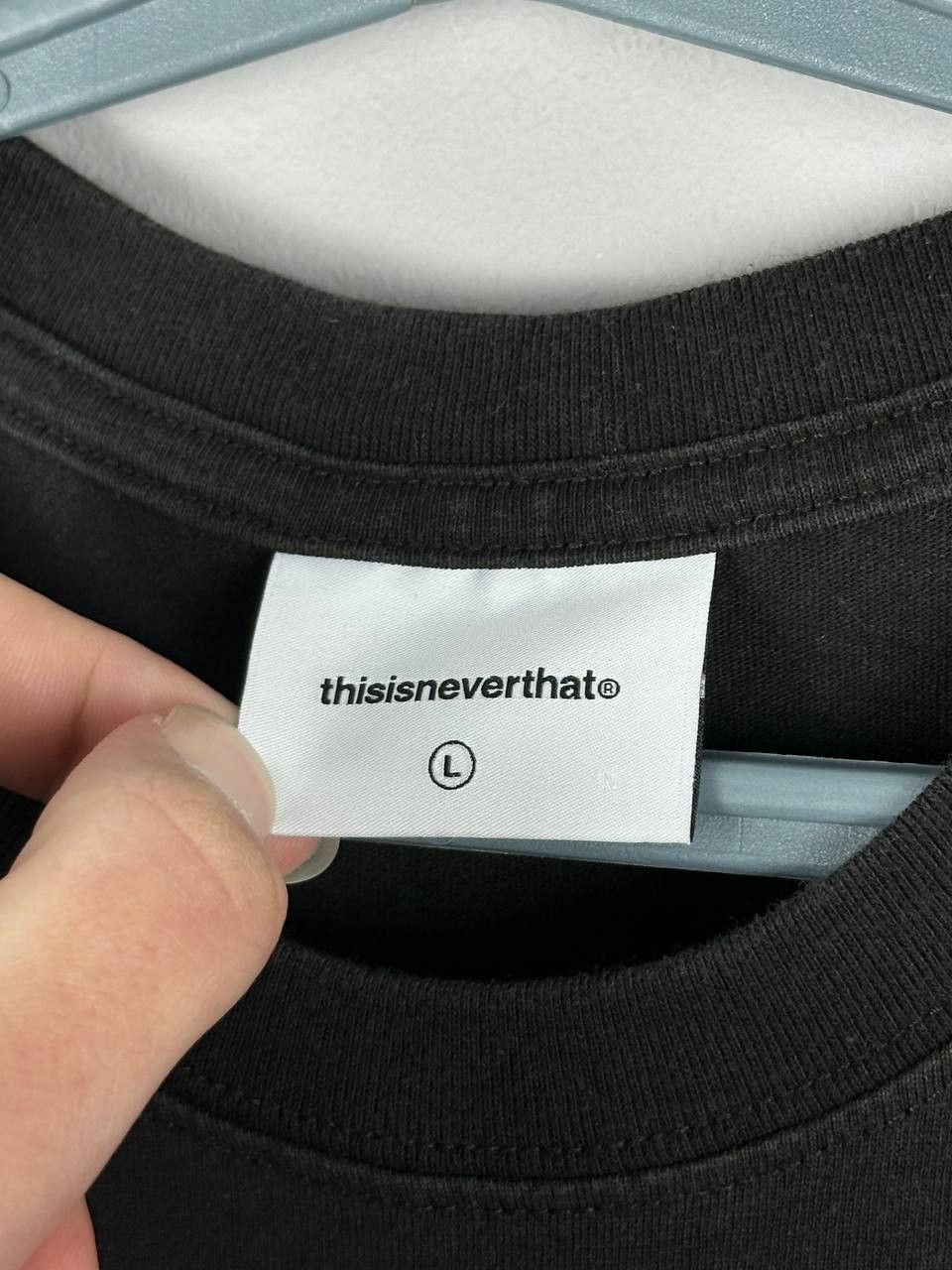 thisisneverthat Thisisneverthat Black Big Logo Japanese Streetwear T Shirt Size US L / EU 52-54 / 3 - 6 Thumbnail