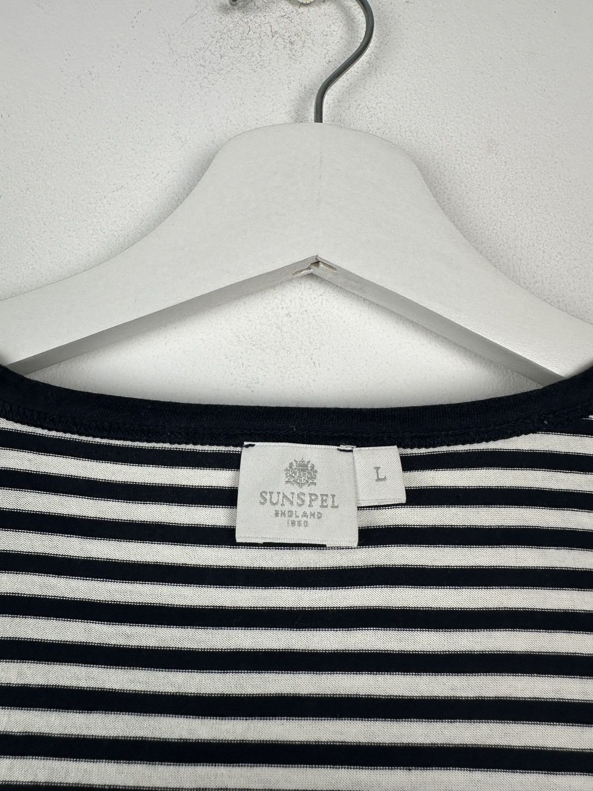 Sunspel Sunspel Basic Srtipe T Shirt Tee Size US L / EU 52-54 / 3 - 6 Thumbnail