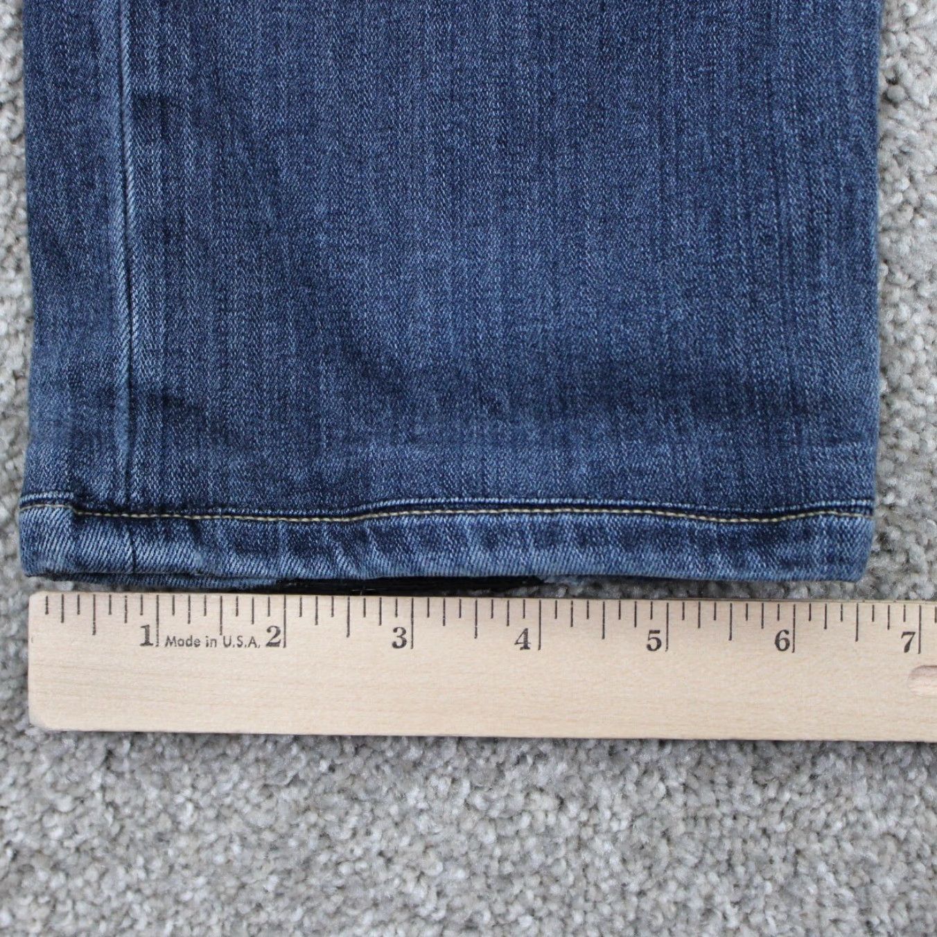 Paige Paige Federal Jeans Mens 33 Blue 5-Pocket Stretch Inseam 30" Regular Straight Denim Clothing Pants Shirts Jeans Size US 33 - 5 Thumbnail
