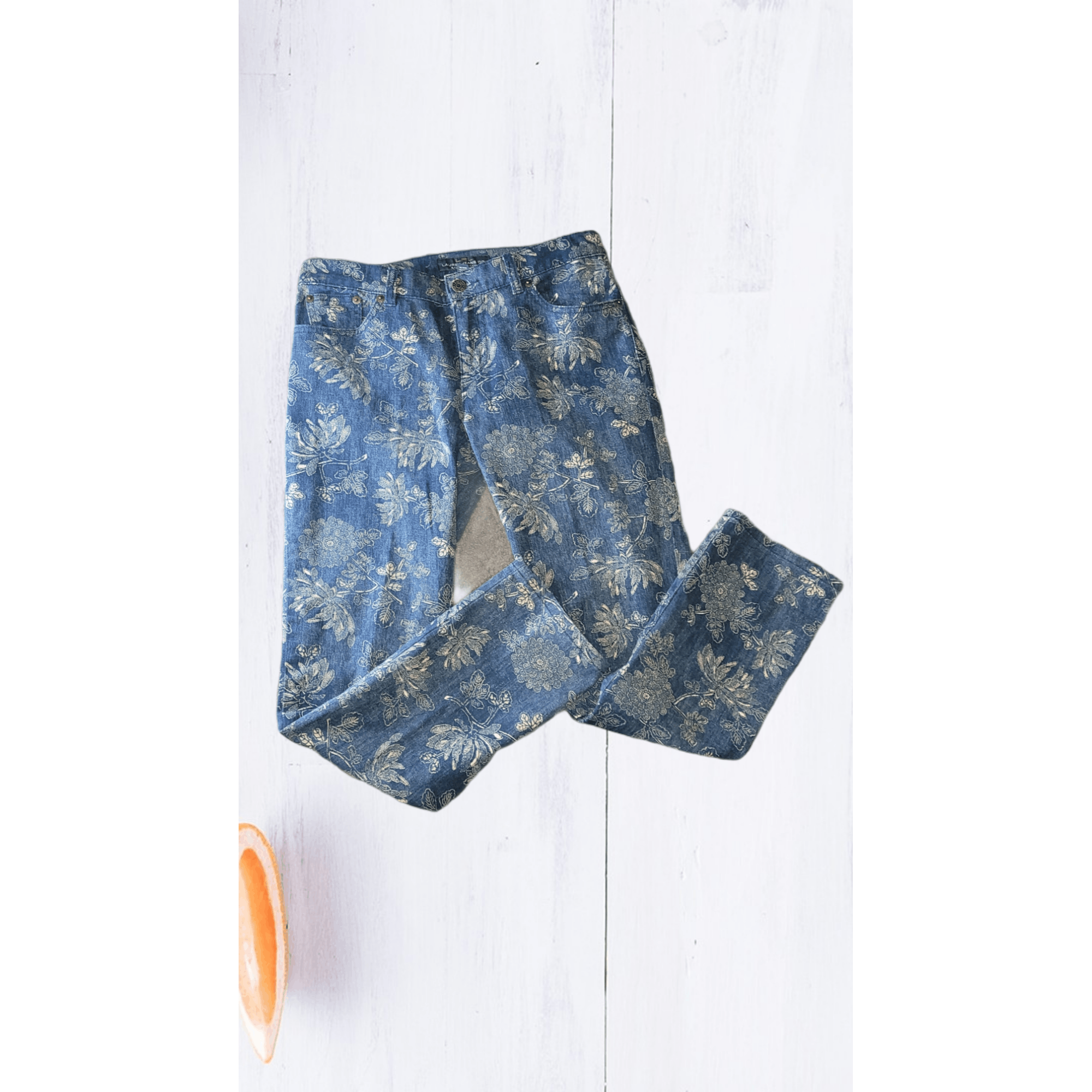 Lauren Ralph Lauren Lauren Ralph Lauren Jeans Women Sz 4 Floral Skinny Leg Boho Size 27" / US 4 / IT 40 - 1 Thumbnail