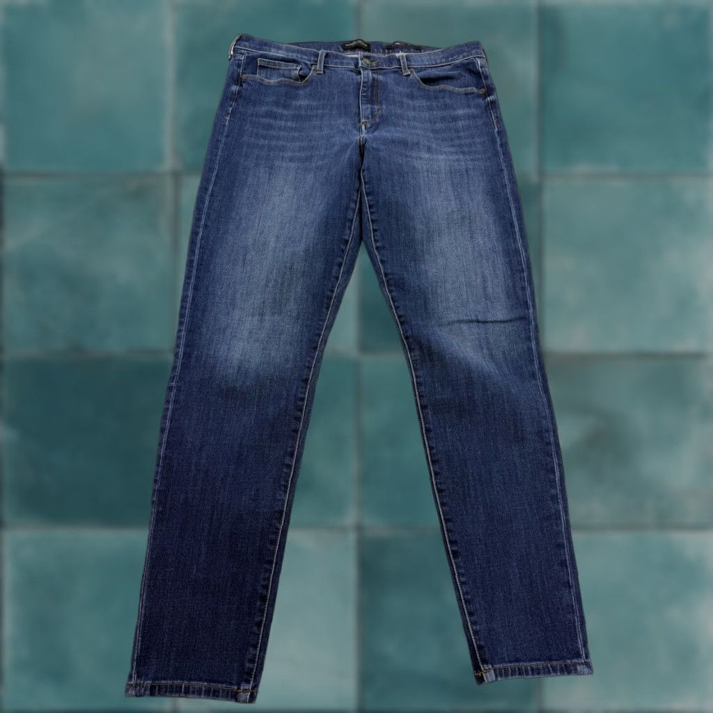 Banana Republic Banana Republic Jeans Womens 33 Blue Skinny Slim Fit Premium Denim Stretch Fashionable Everyday Casual 90s? Size 24" / US 00 / IT 34 - 1 Thumbnail